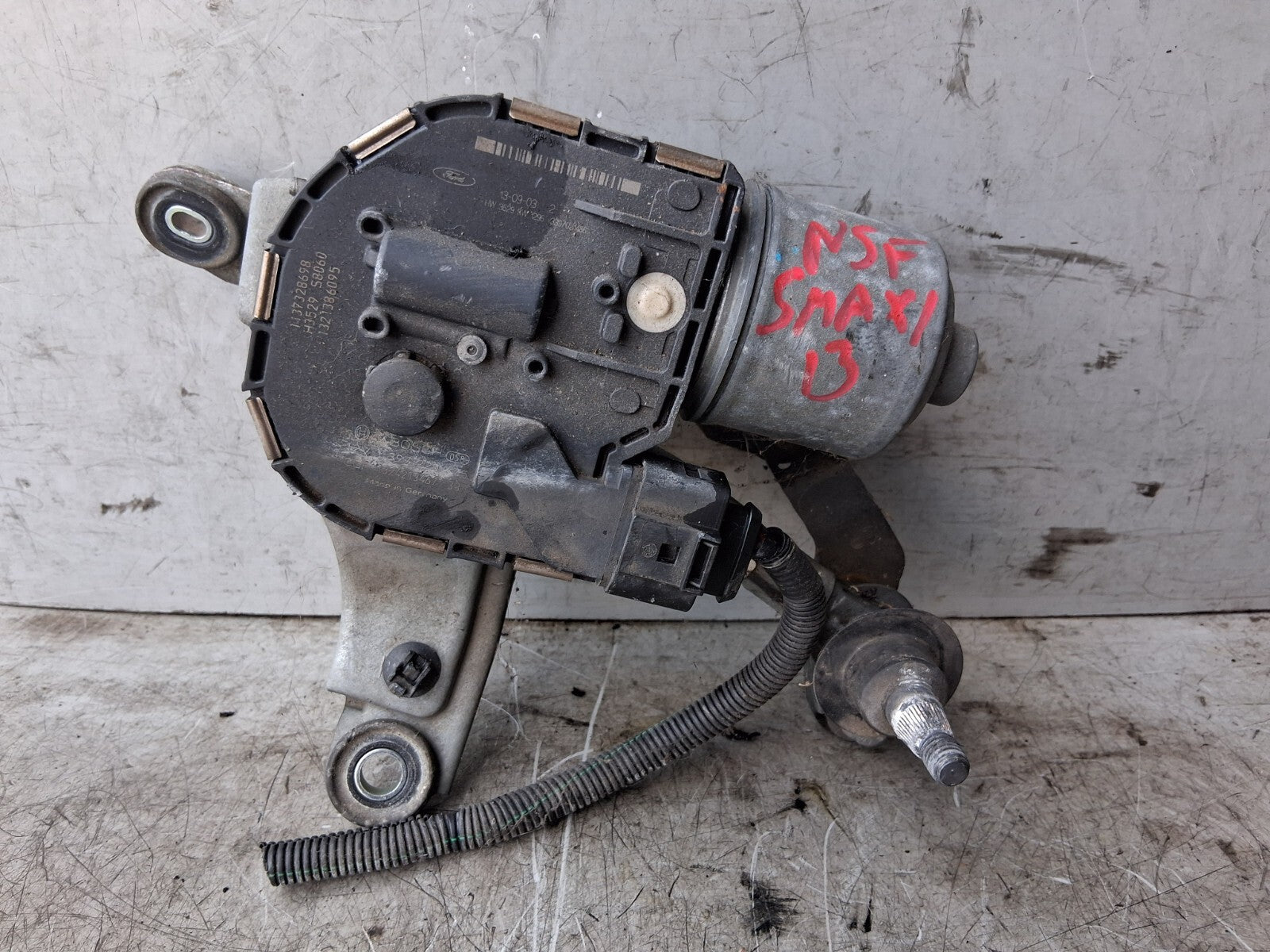 2013 FORD S MAX MK1 WINDSCREEN FRONT PASSENGER SIDE WIPER MOTOR 1137328698