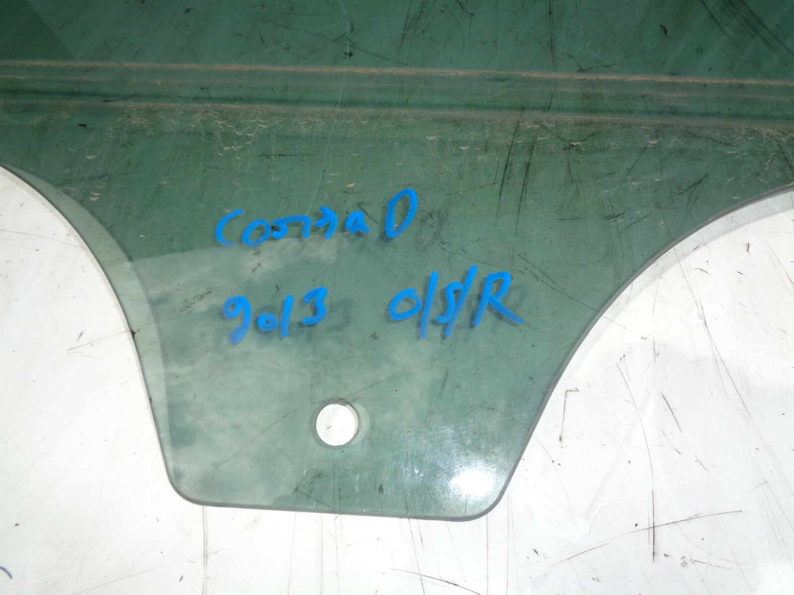 VAUXHALL CORSA D 2013 1.3 CDTI DIESEL OFF SIDE REAR WINDOW GLASS