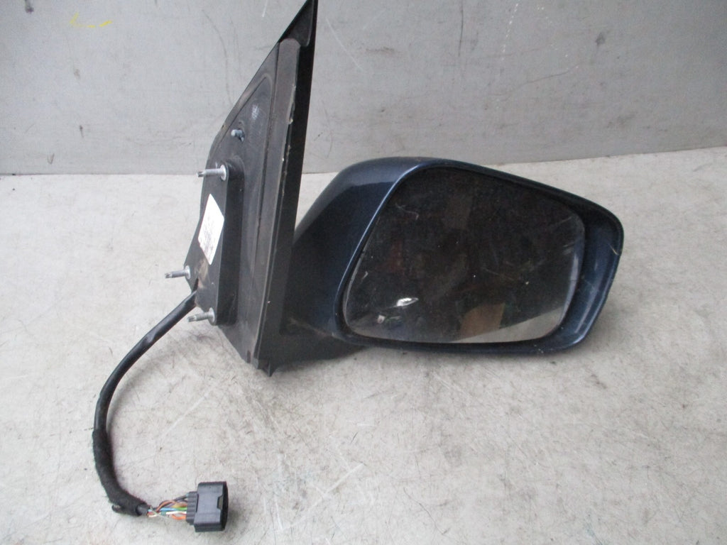 NISSAN PATHFINDER R51 2006 OS DRIVER SIDE FRONT MANUAL FOLD WING MIRROR BLUE