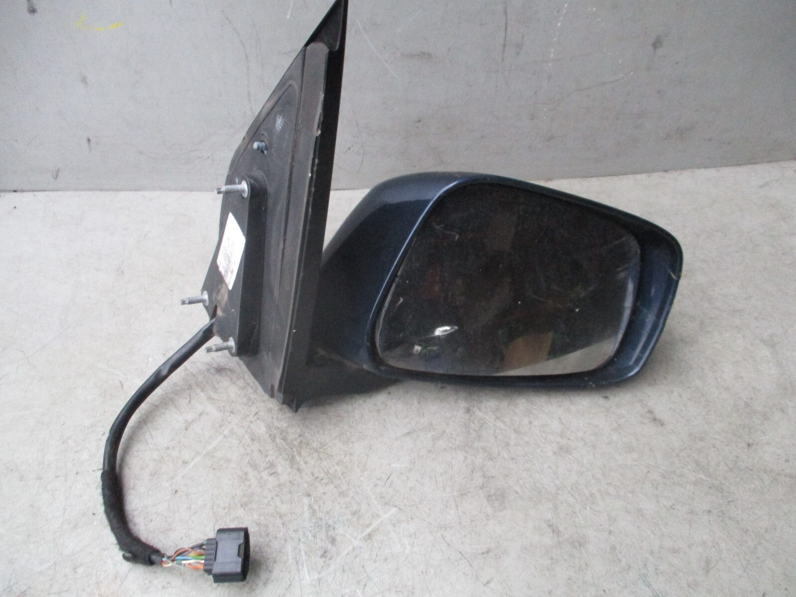 NISSAN PATHFINDER R51 2006 OS DRIVER SIDE FRONT MANUAL FOLD WING MIRROR BLUE