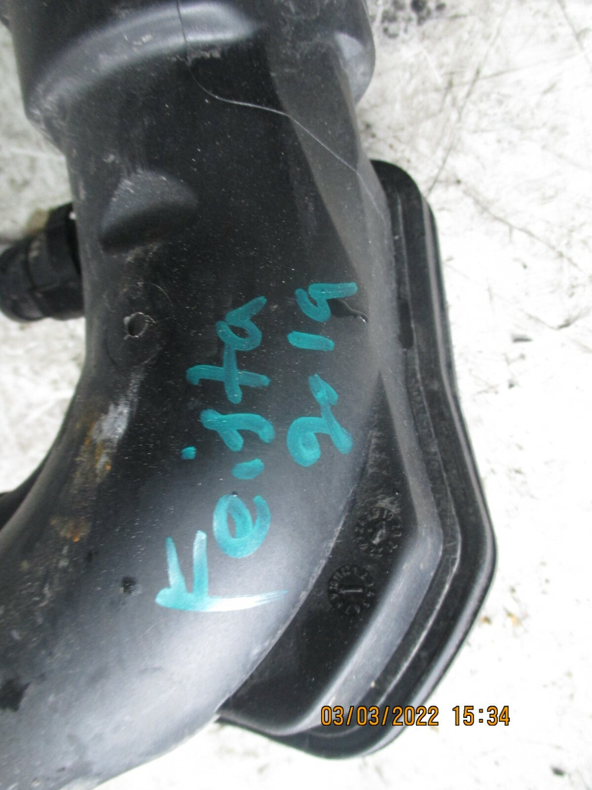FORD FIESTA 2019 MK8 1.0 PETROL INTERCOOLER AIR PIPE HOSE CV61-6C784-AC