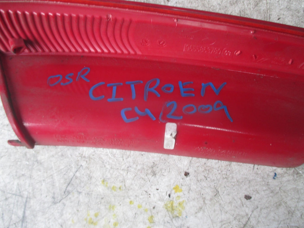 2009 CITROEN C4 OSR REAR DRIVER SIDE LIGHT REFLECTOR  9655863780