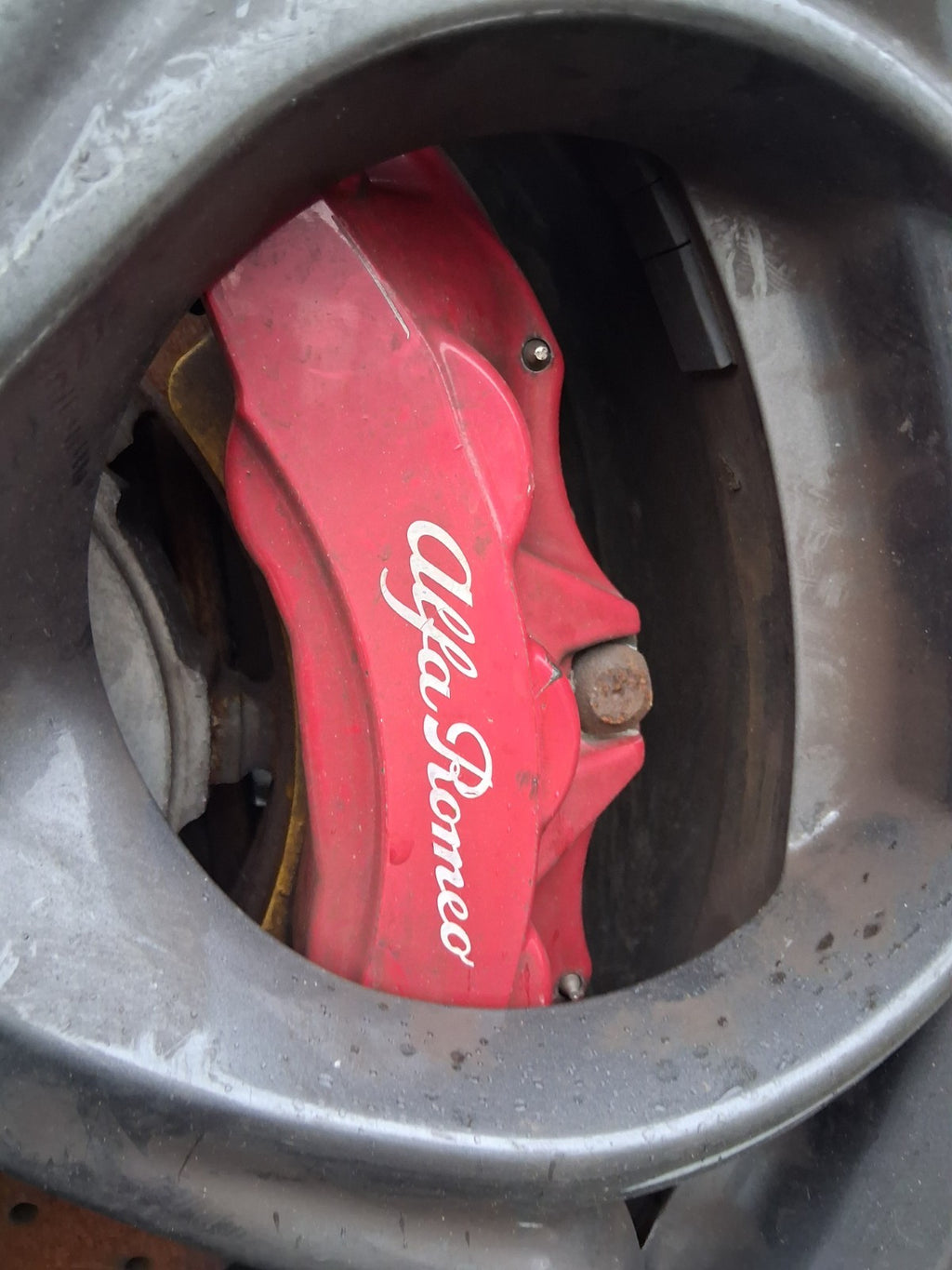 2018 ALFA ROMEO GIULIA 952 QUADRIFOGLIO NSF PASSENGER SIDE FRONT BRAKE CALIPER