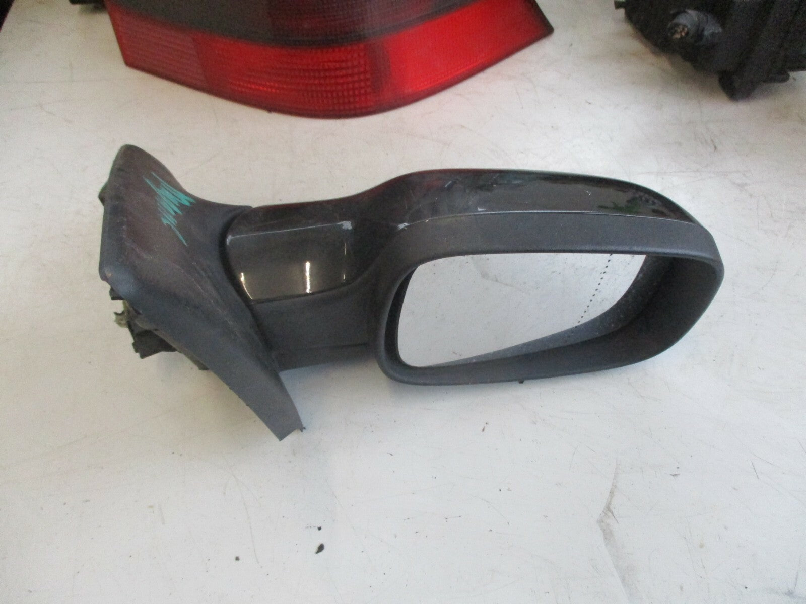 RENAULT MEGANE MK2 2006 OS DRIVER SIDE ELECTRIC DOOR WING DOOR MIRROR BLACK