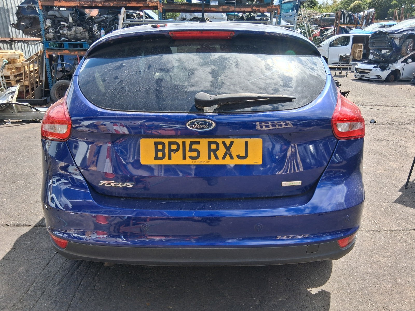 2015 FORD FOCUS MK3 HATCHBACK OSF DRIVER SIDE FRONT DOOR HANDLE DEEP BLUE MET HF