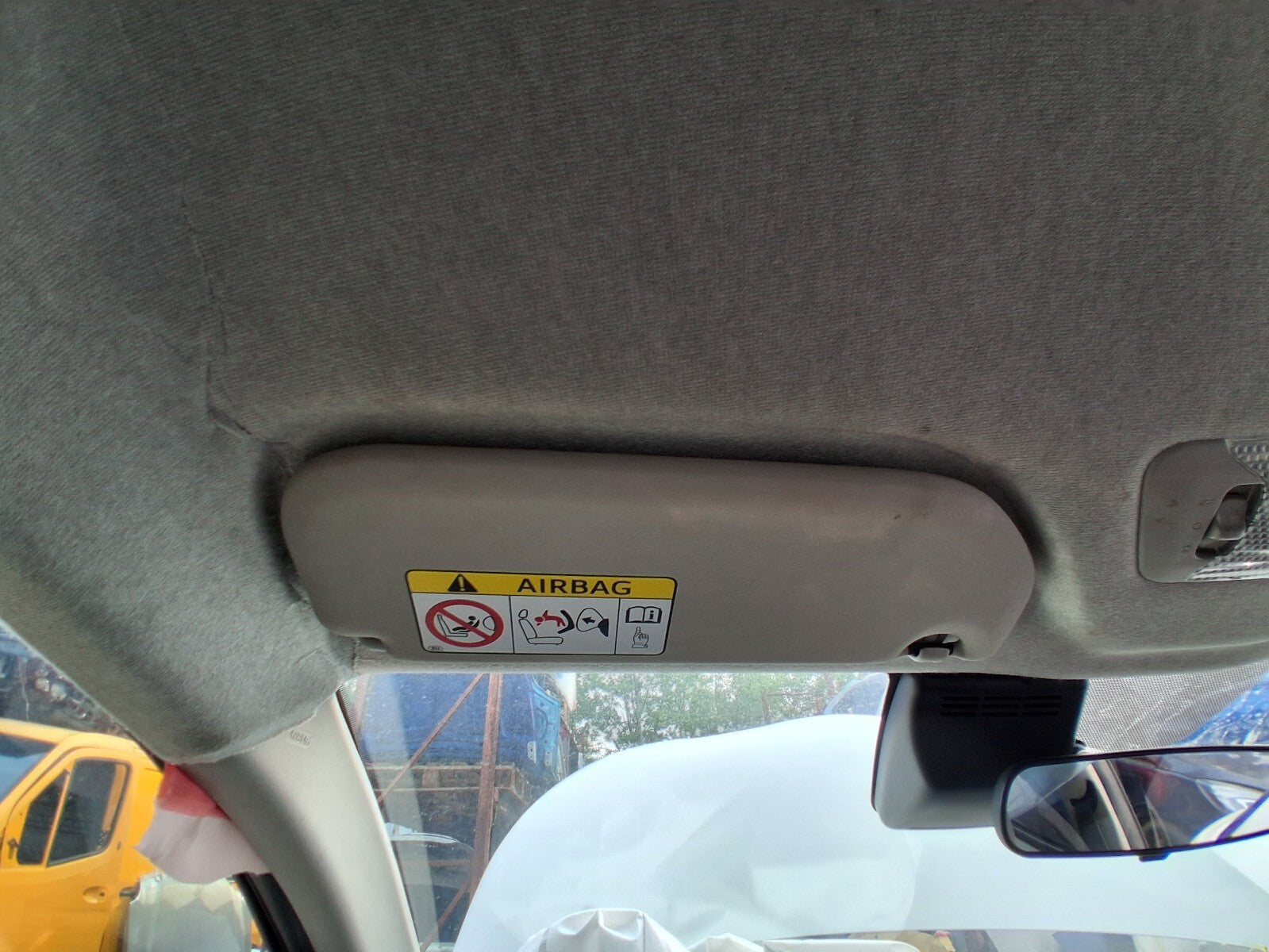 2020 TOYOTA AYGO MK2 NSF PASSENGER SIDE FRONT INTERIOR SUN VISOR