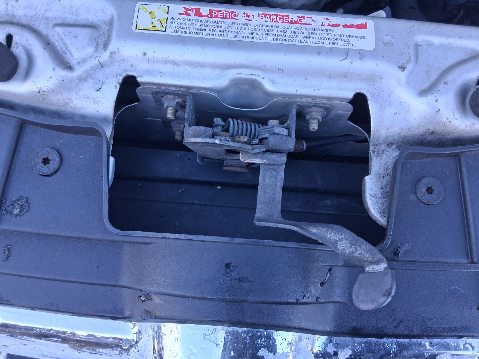 2015 VAUXHALL COMBO D FRONT BONNET HOOD LOCK LATCH