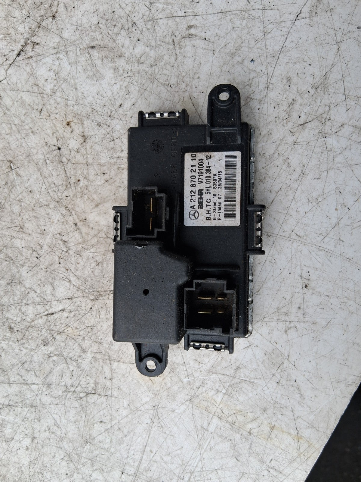 2015 MERCEDES BENZ SPRINTER W907 HEATER BLOWER MOTOR FAN RESISTOR A2128702110