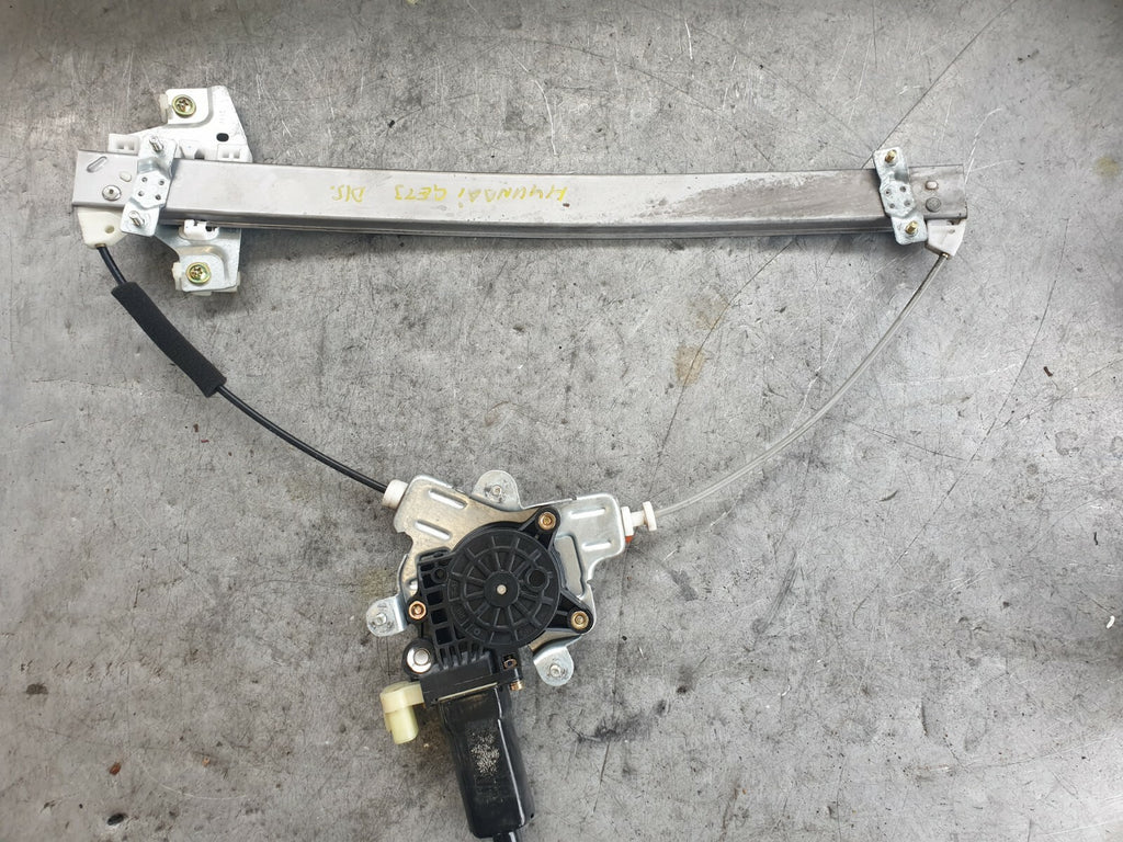 HYUNDAI GETZ 2005 3 DOOR DRIVER SIDE OS WINDOW REGULATOR MECHANISM MOTOR