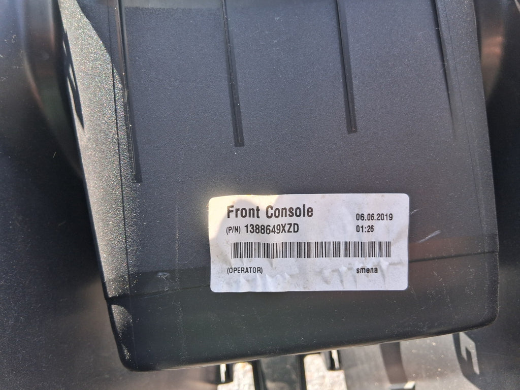 2019 PEUGEOT 108 CENTER CONSOLE SURROUND PANEL TRIM 1388649XZD