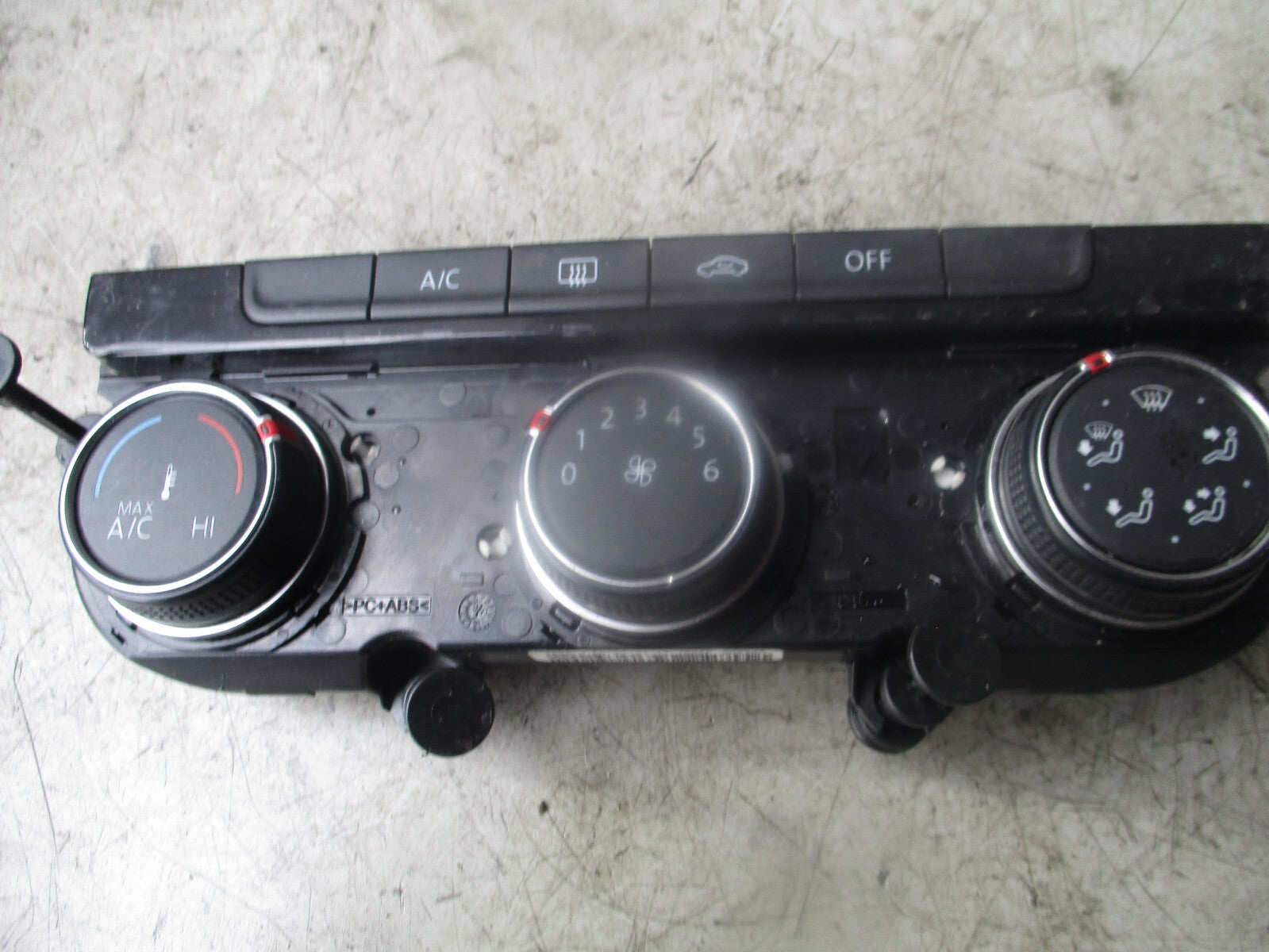 2017 VW VOLKSWAGEN GOLF HEATER AC CLIMATE CONTROL SWITCH PANEL 5G0907426AQ
