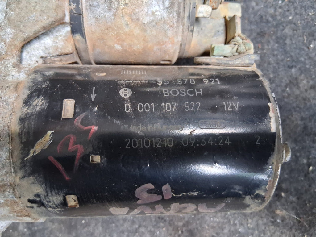 2015 VAUXHALL MERIVA B 1.4 PETROL STARTER MOTOR 55578921