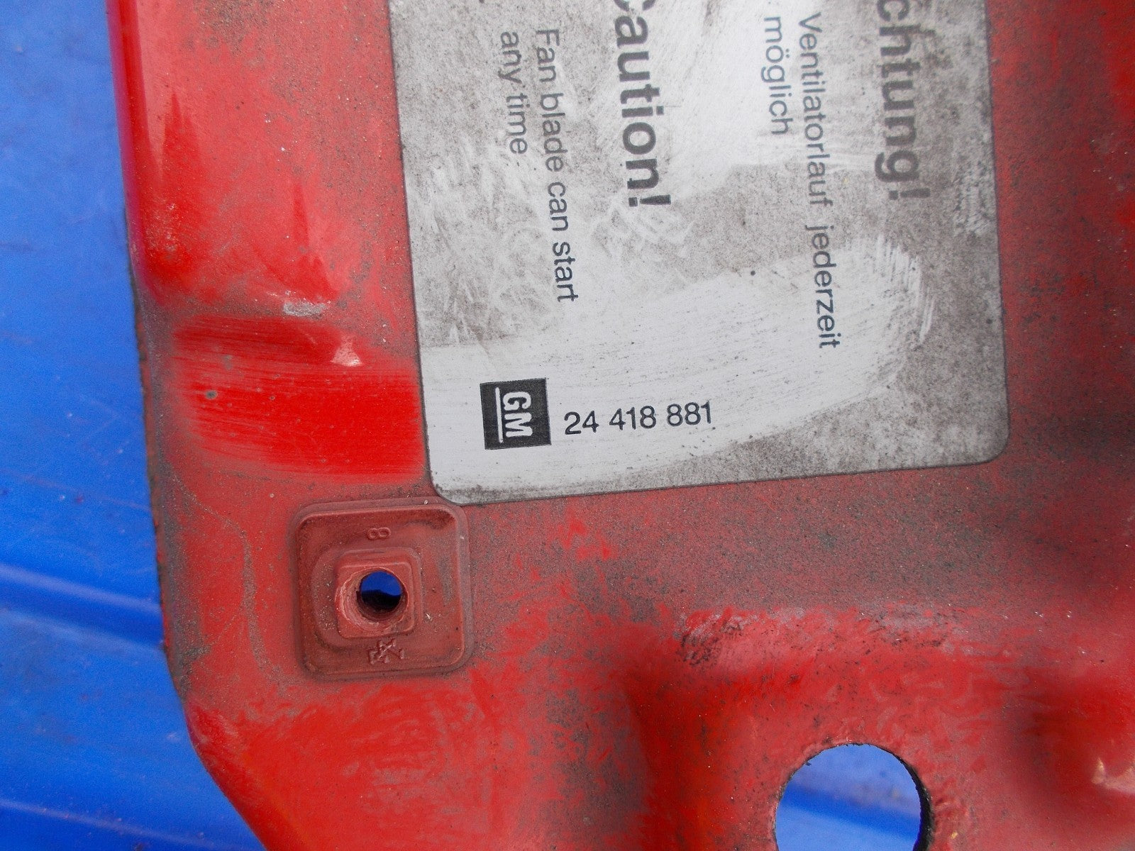 2001 VAUXHALL CORSA 3 DOOR FRONT SLAM PANEL RED Y547