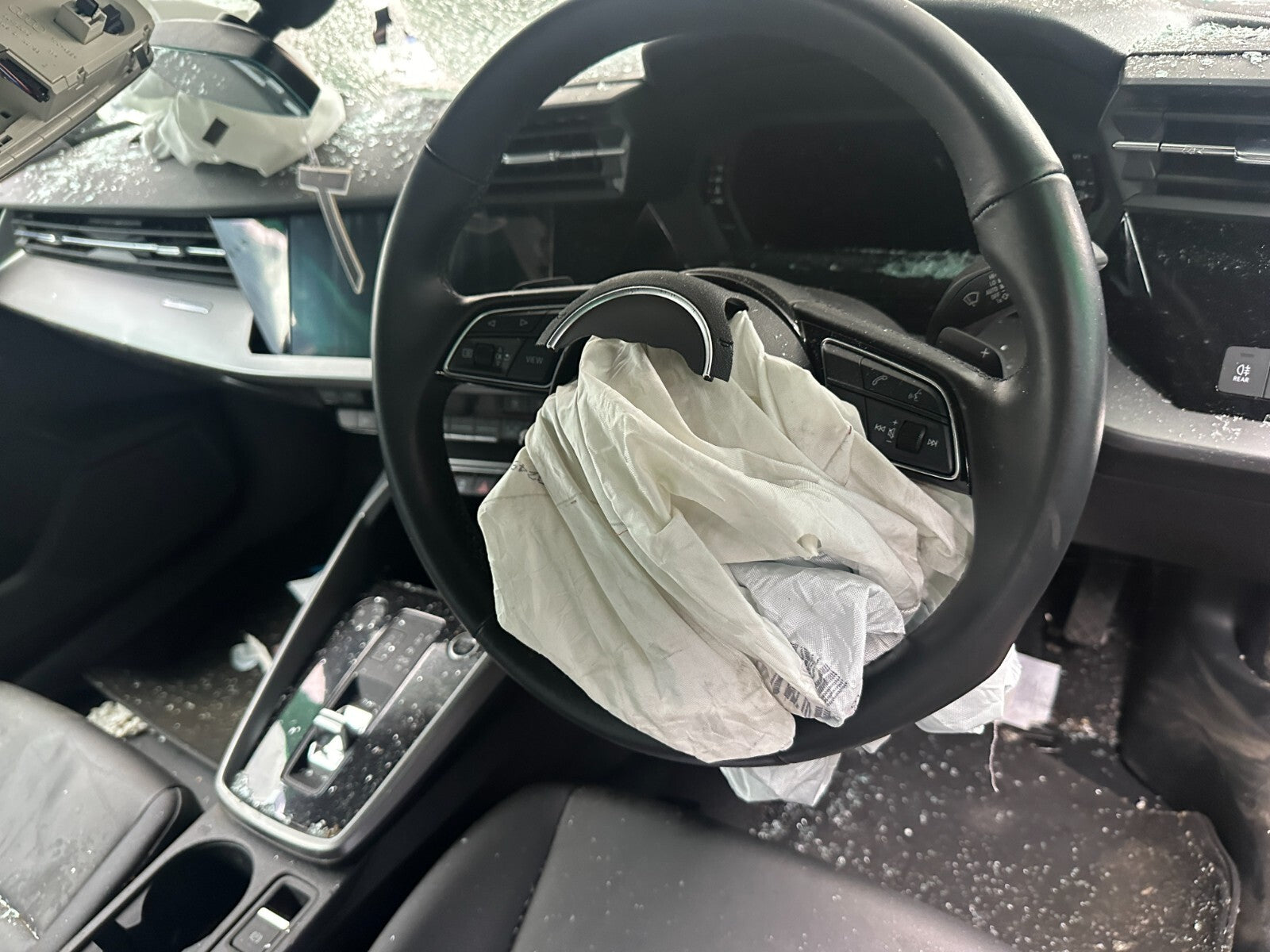 2021 AUDI A3 8Y MULTI FUNCTION STEERING WHEEL PADDLE SHIFT