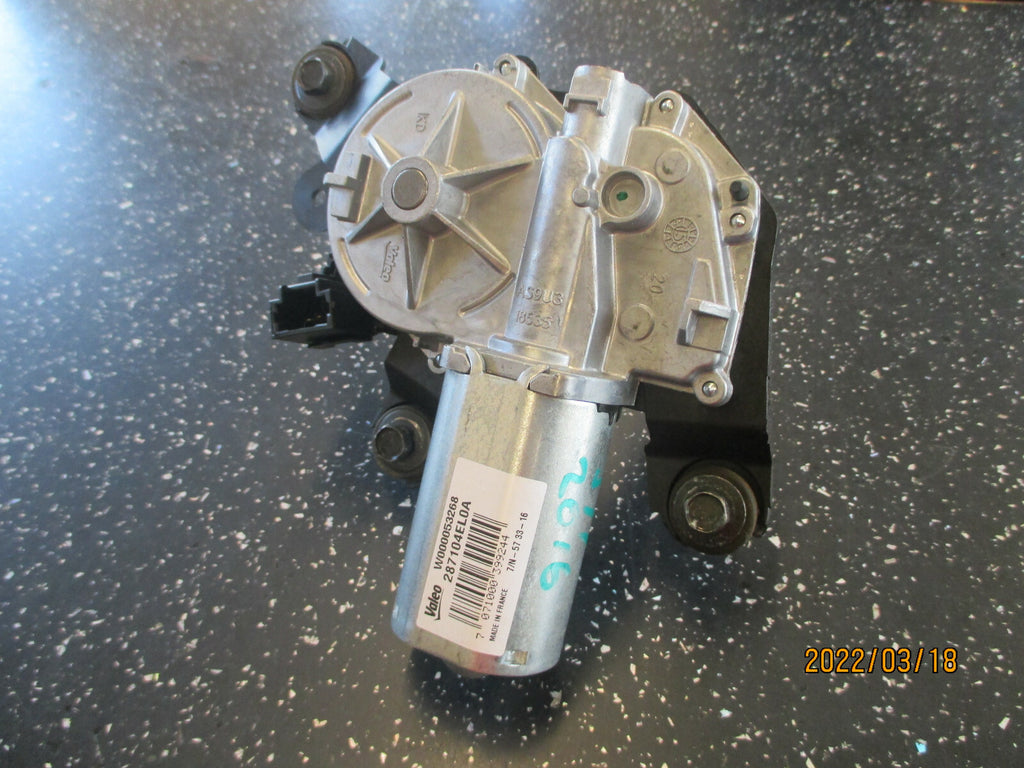 NISSAN QASHQAI J11 2016 REAR WINDSCREEN WIPER MOTOR MECHANISM 287104EL0A