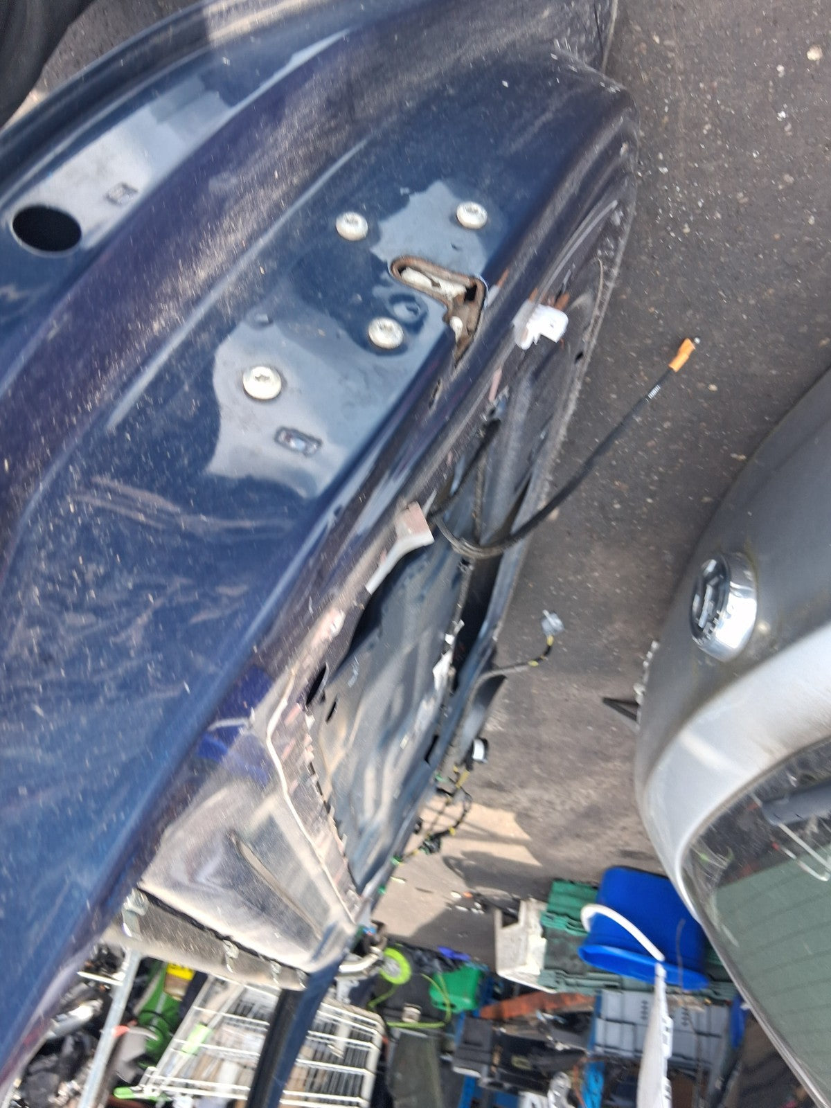 2017 VAUXHALL CORSA E OSF DRIVER SIDE FRONT RIGHT BARE DOOR DARK SEA BLUE Z22W