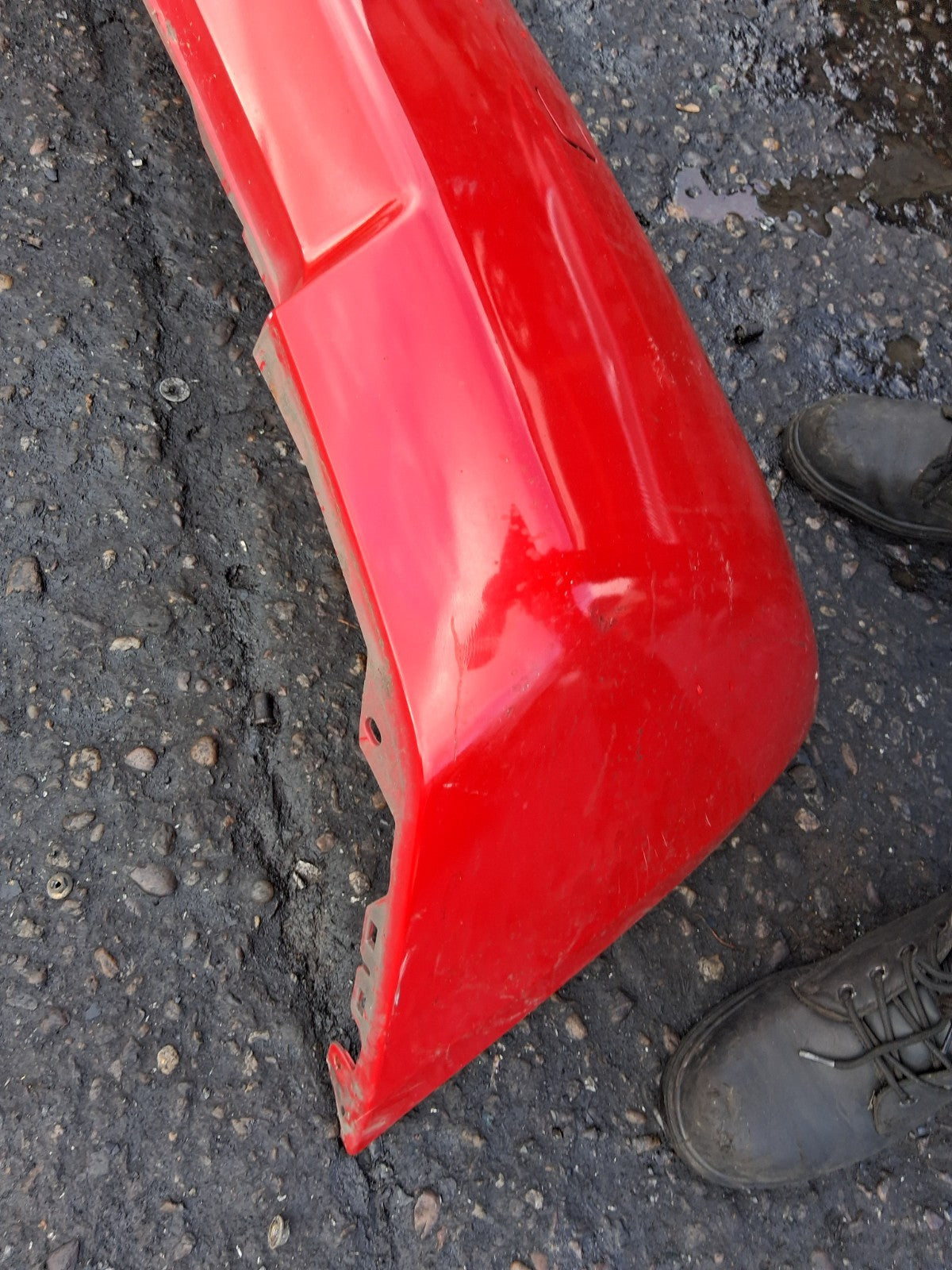 2008 CITROEN C2 COMPLETE REAR LOWER BUMPER RED