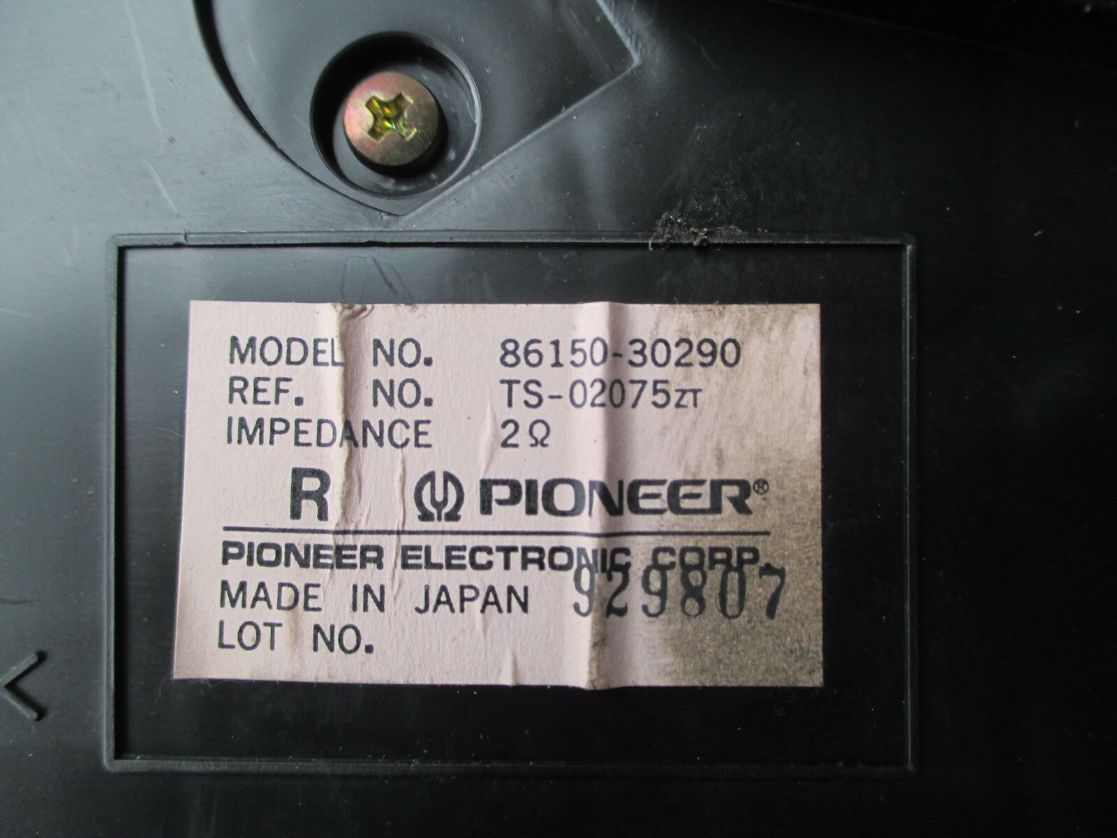 LEXUS GS300 1998 MK2 OSF FRONT DRIVER SIDE DOOR SPEAKER 8615030290