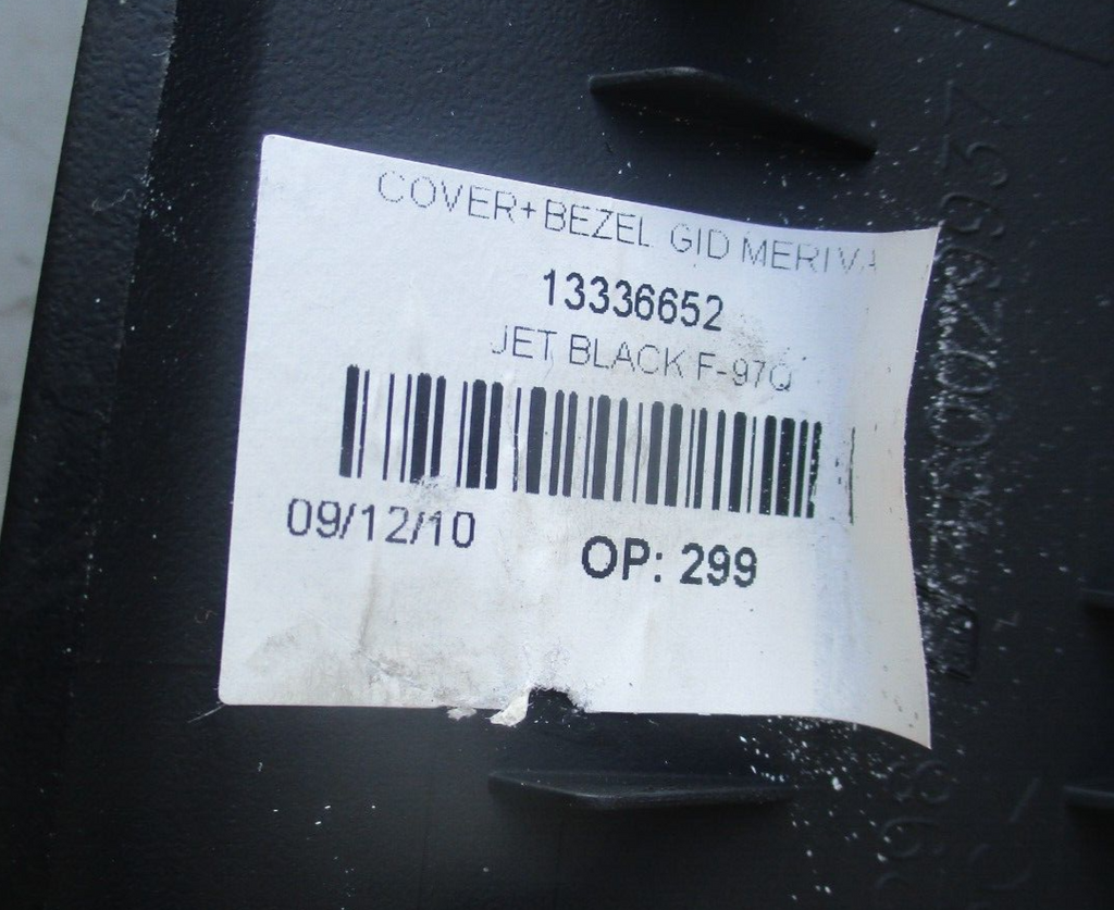 VAUXHALL MERIVA B 2013 MULTIFUNCTION DISPLAY SCREEN 13336652