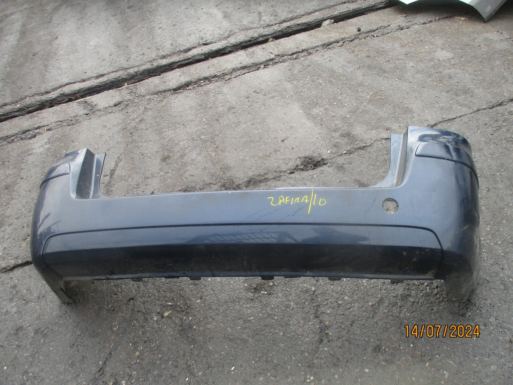 2011 VAUXHALL ZAFIRA B REAR BUMPER Z22A WATERWORLD BLUE