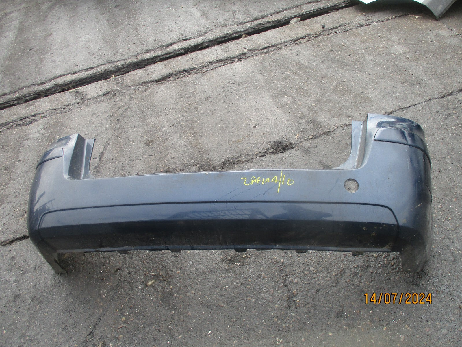 2011 VAUXHALL ZAFIRA B REAR BUMPER Z22A WATERWORLD BLUE
