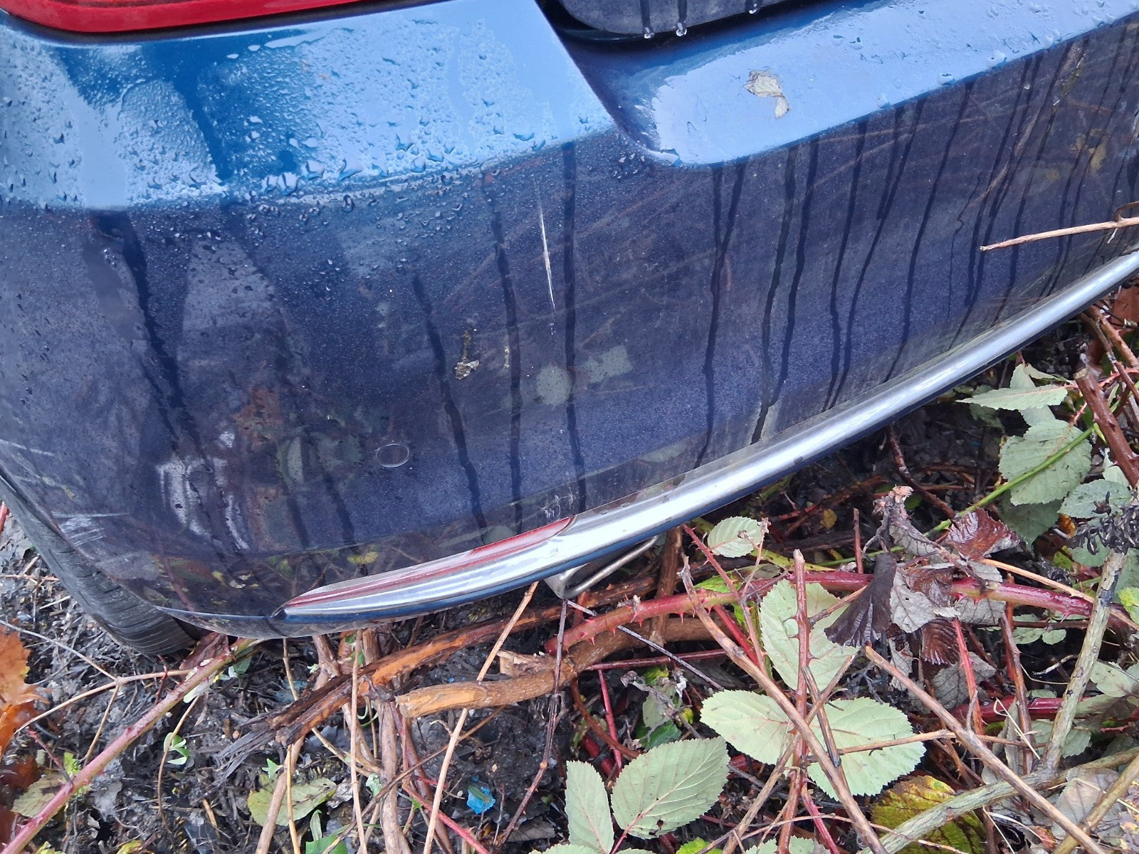 2023 FIAT 500 MHEV COMPLETE REAR BUMPER BLUE