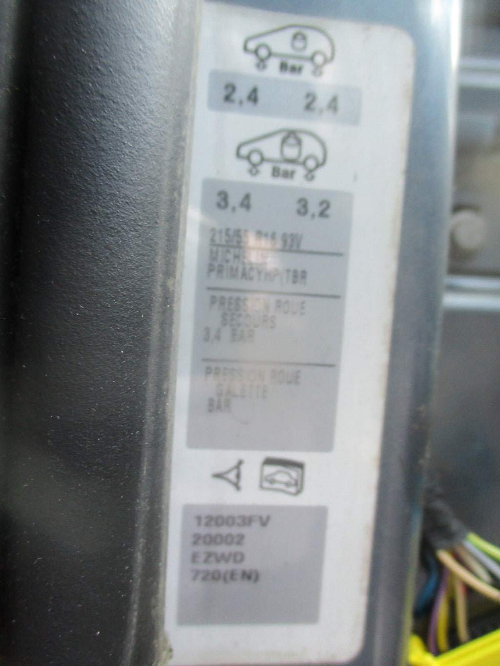 2009 CITROEN C4 GRAND PICASSO OSF DRIVER SIDE FRONT DOOR IRON GREY