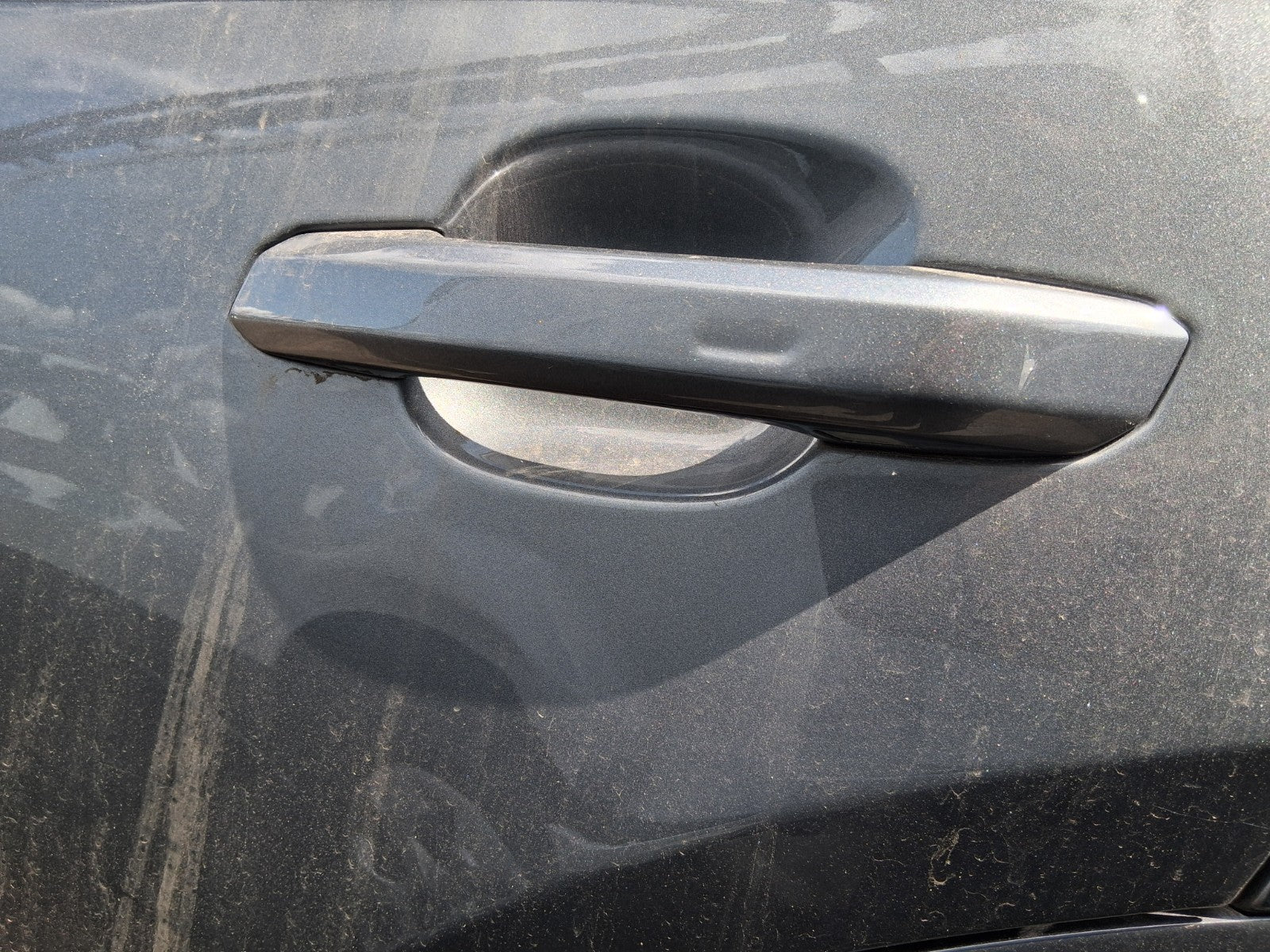 2019 AUDI Q5 ESTATE FY NSR PASSENGER REAR OUTER DOOR HANDLE MONSOON GREY LX7R