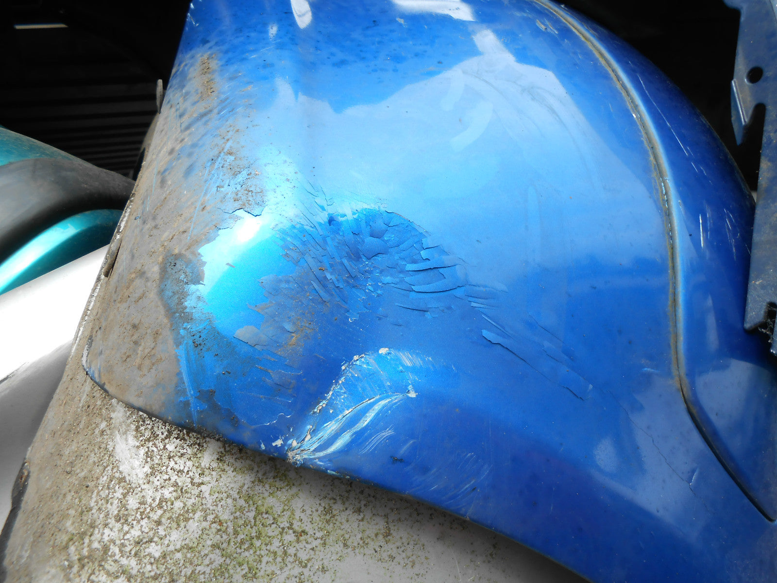PEUGEOT 307 2004 PRE FACELIFT COMPLETE REAR BUMPER BLUE