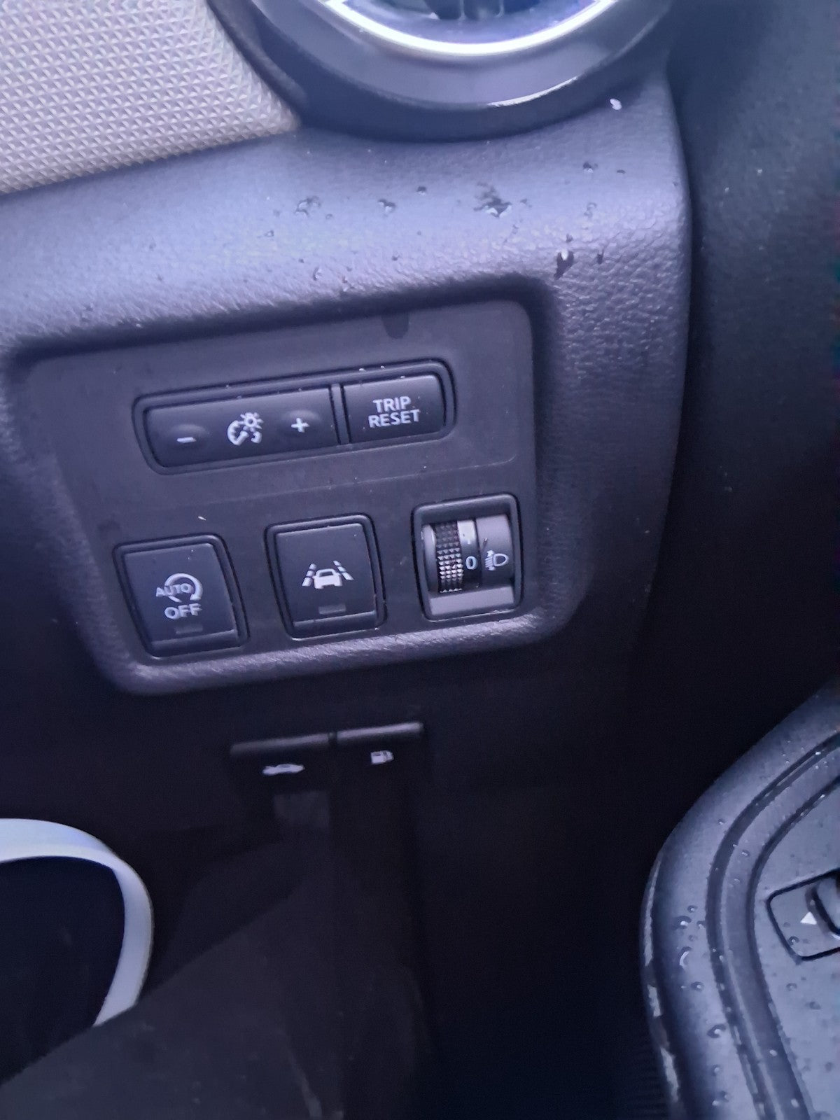 2018 NISSAN MICRA K14 HEADLIGHT ADJUSTER CONTROL SWITCH PANEL