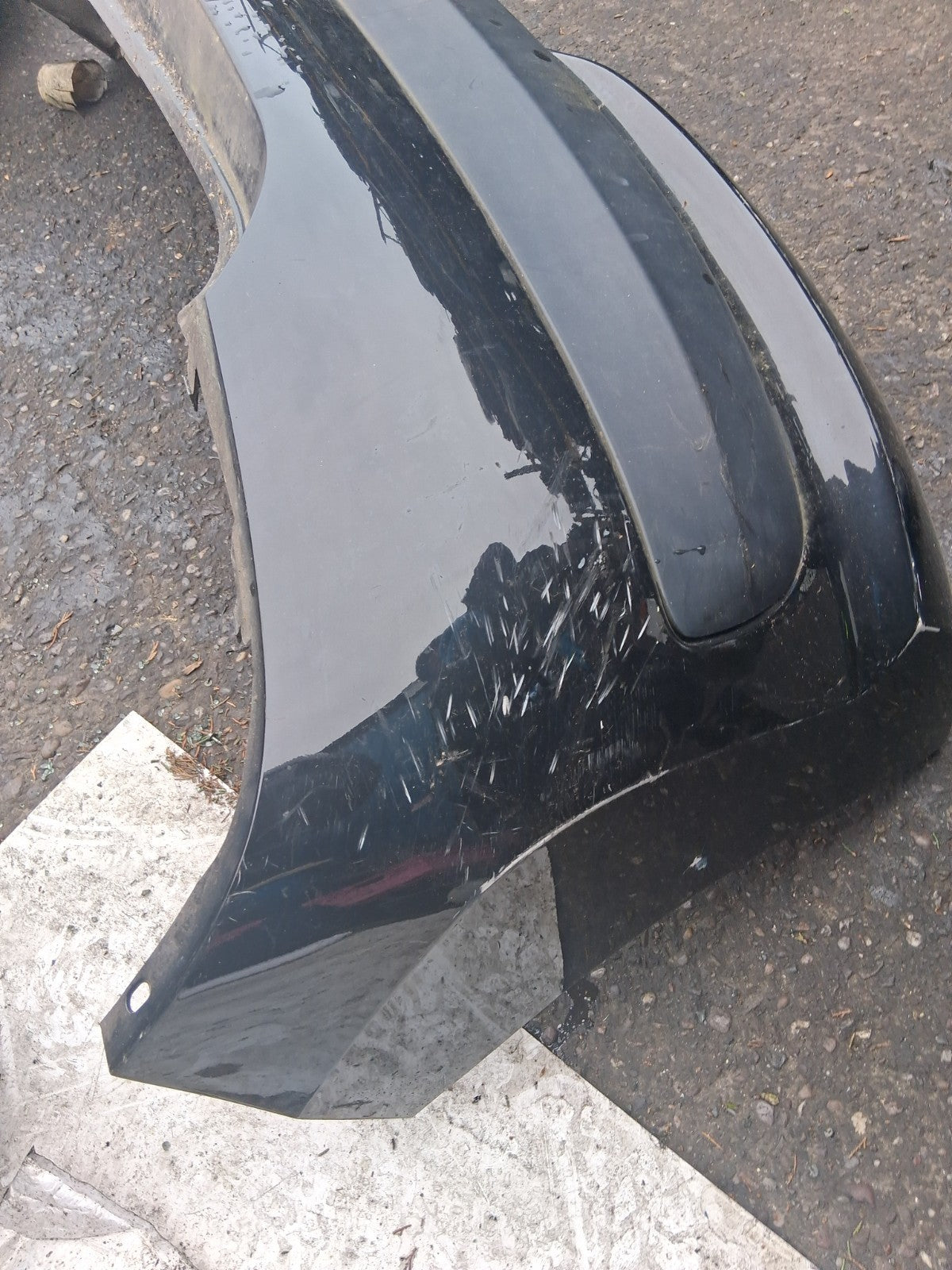 2012 PEUGEOT 207 COMPLETE REAR BUMPER BLACK