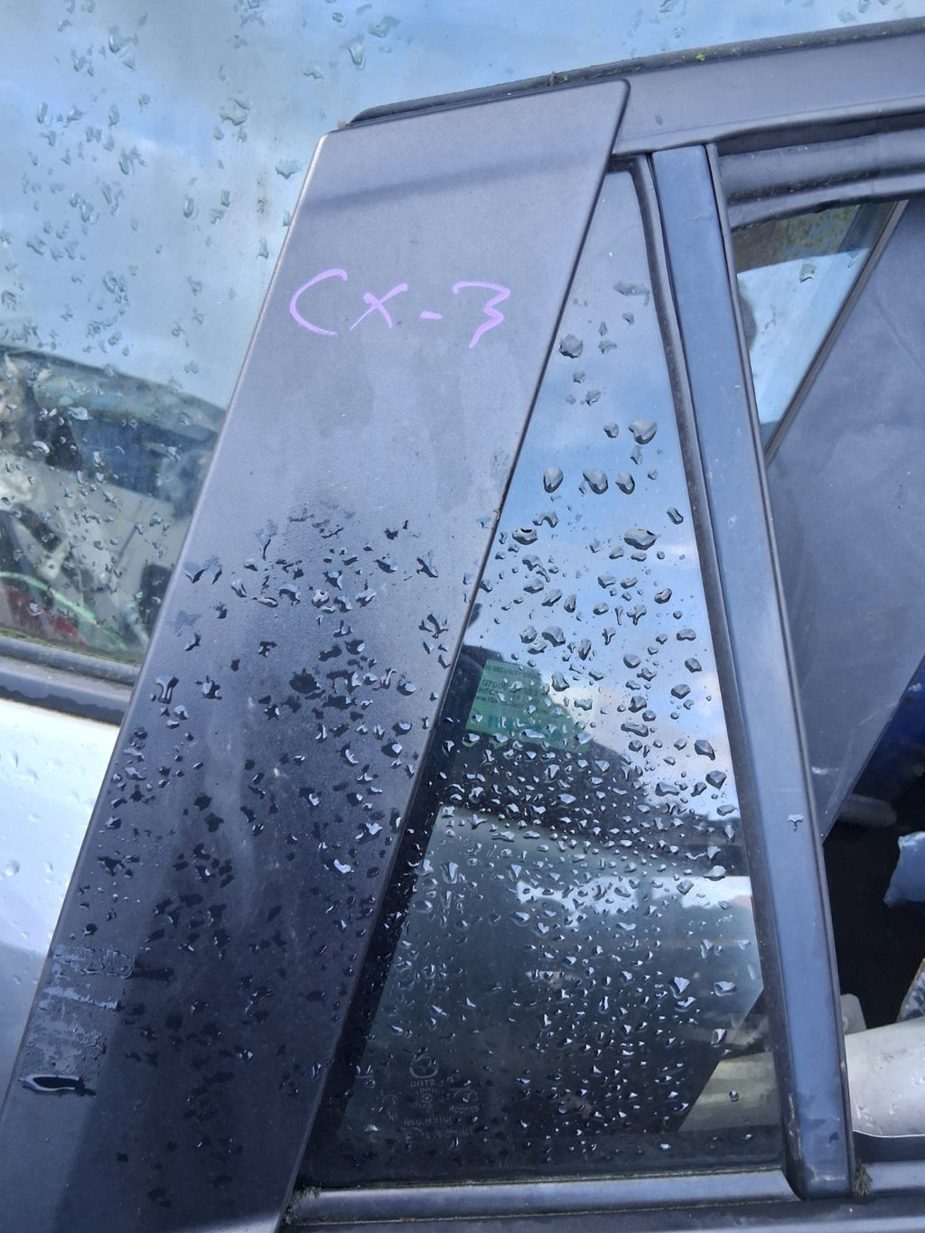 2013 MAZDA CX 5 MK1 OSR DRIVER SIDE REAR RIGHT BARE DOOR LIQUID SILVER P38