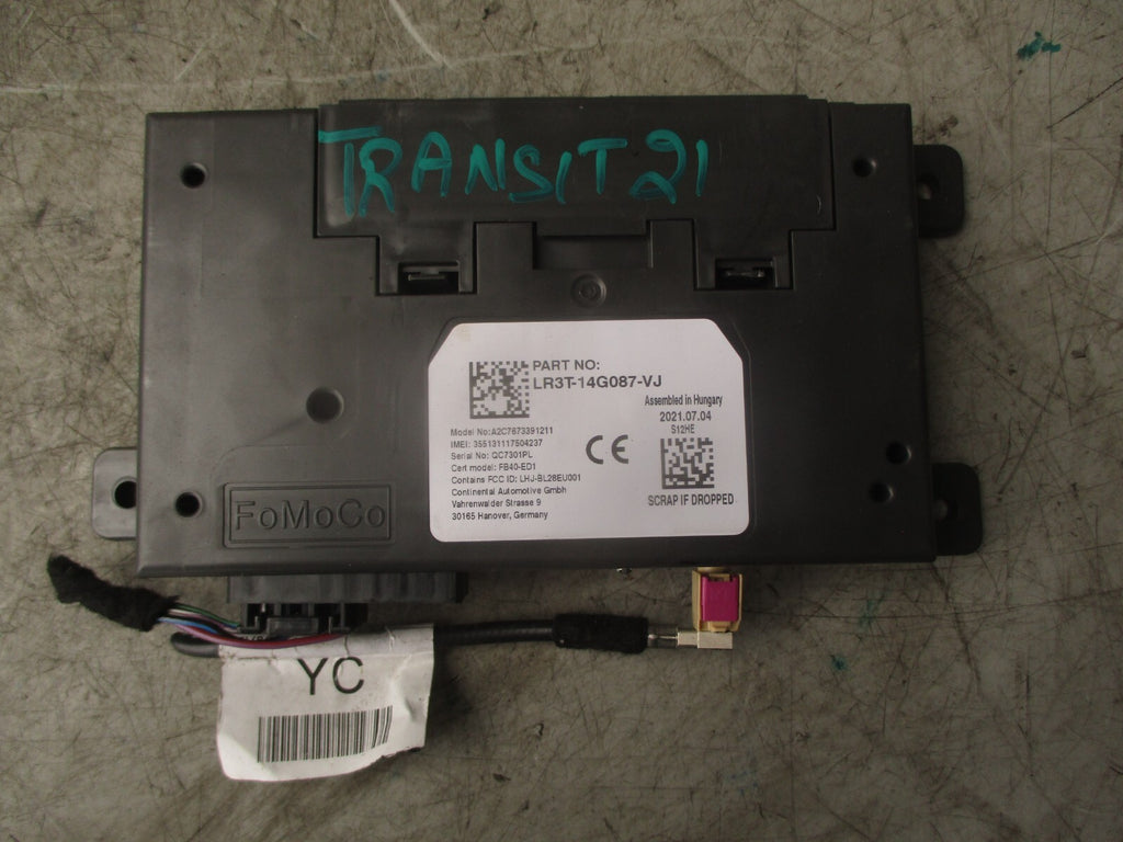 2021 FORD TRANSIT 350 MK8 BLUETOOTH CONTROL MODULE LR3T14G087VJ