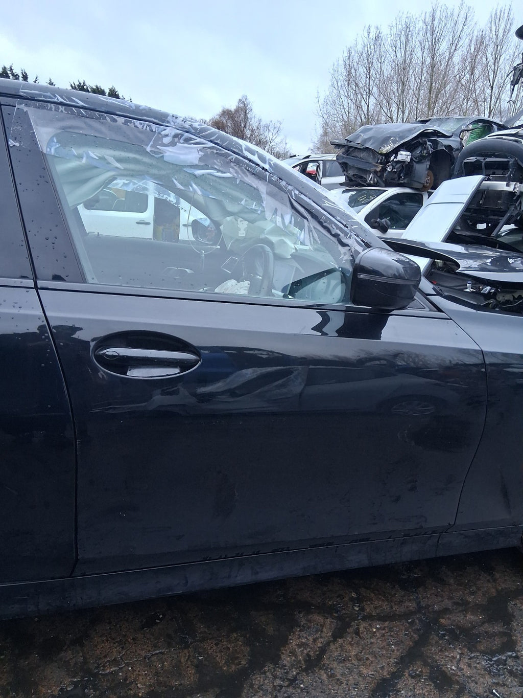 2019 BMW 3 SERIES SALOON G20 OSF DRIVER SIDE FRONT BARE DOOR BLACK SAPPHIRE 475