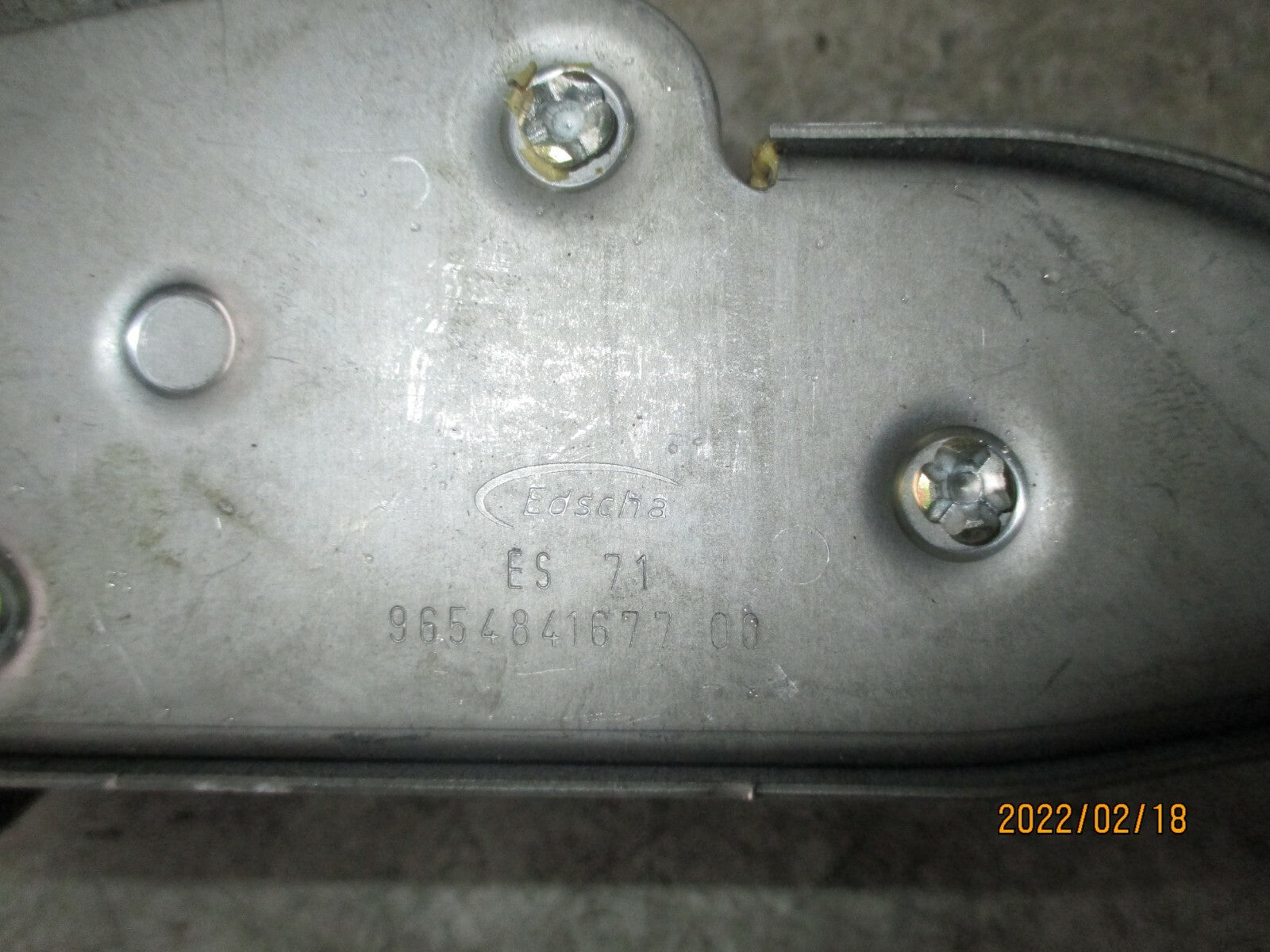 PEUGEOT 407 2004 MANUAL PARKING HANDBRAKE 9654841677