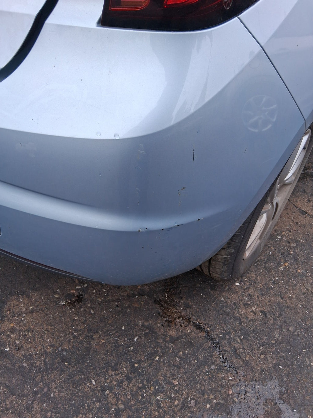 2019 VAUXHALL ASTRA K REAR COMPLETE BUMPER MAGNETIC SILVER METALLIC Z189