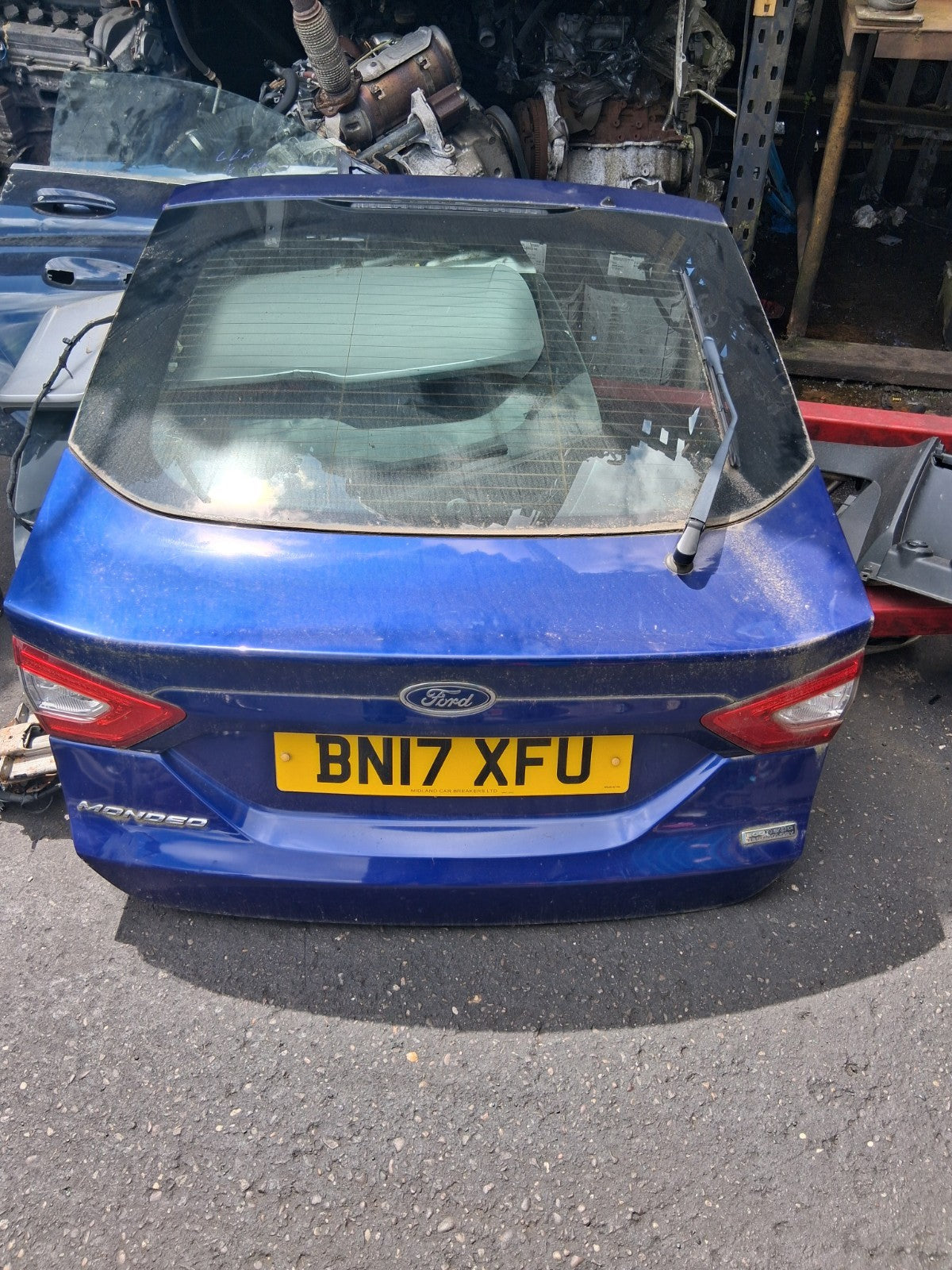 2017 FORD MONDEO MK5 HATCHBACK REAR COMPLETE TAILGATE BOOTLID BLUE LD