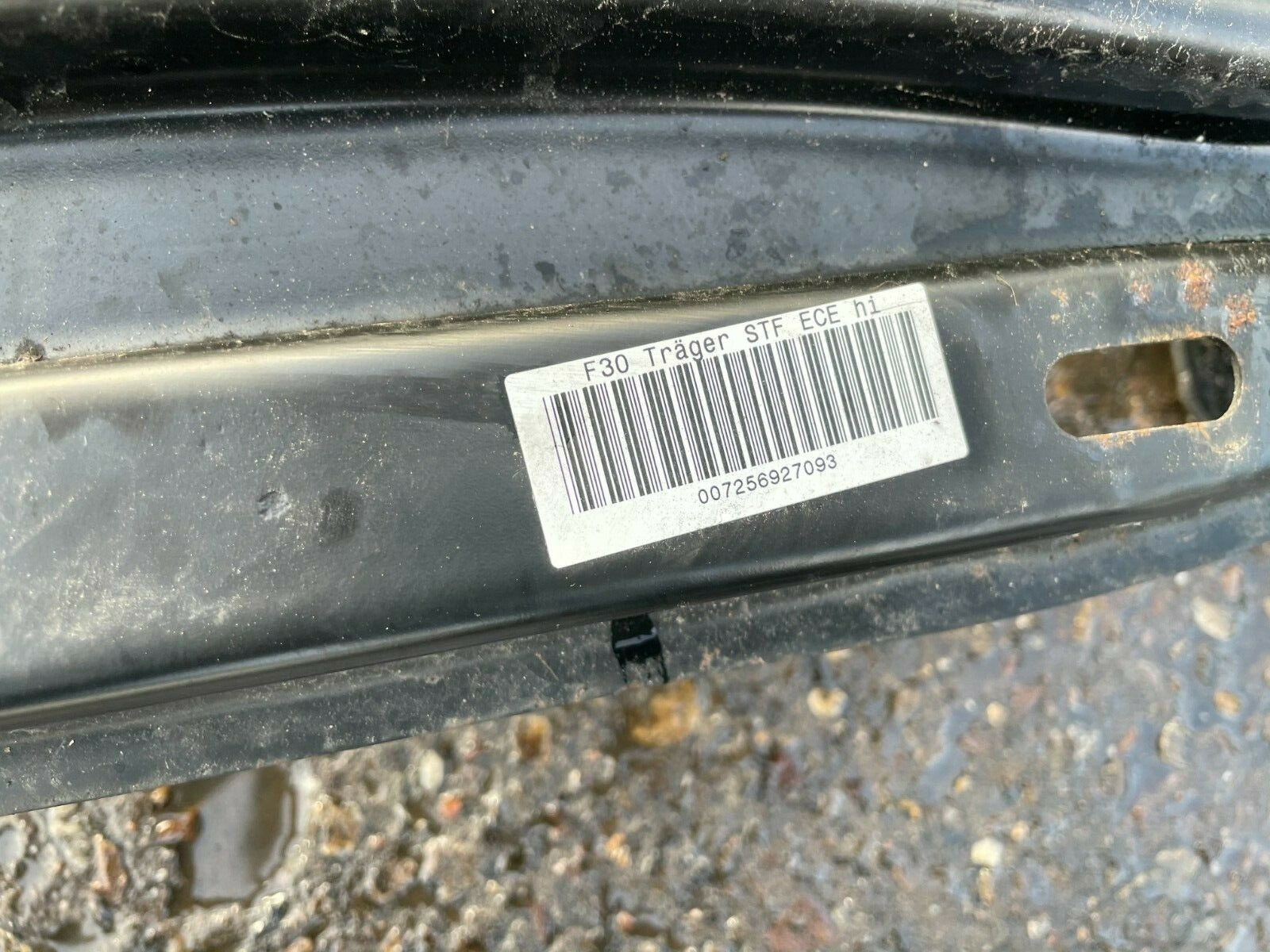 BMW 3 SERIES F30 2015 REAR BUMPER BAR IMPACT BAR