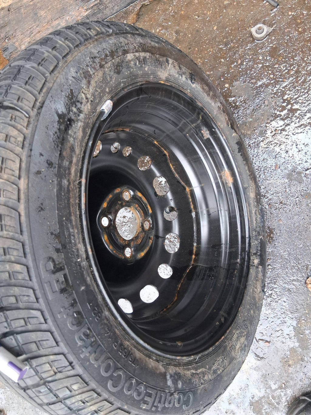 2005 VAUXHALL CORSA C 14 INCH SPACE SAVER SPARE WHEEL WITH TYRE 175/65R14