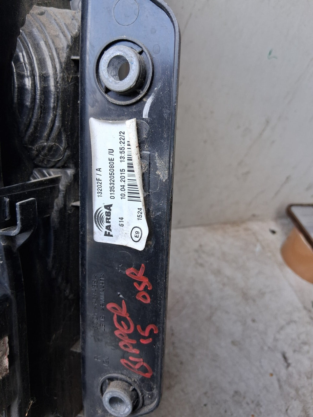 2015 PEUGEOT BIPPER OSR DRIVER SIDE REAR RIGHT TAIL LIGHT 01353205080E