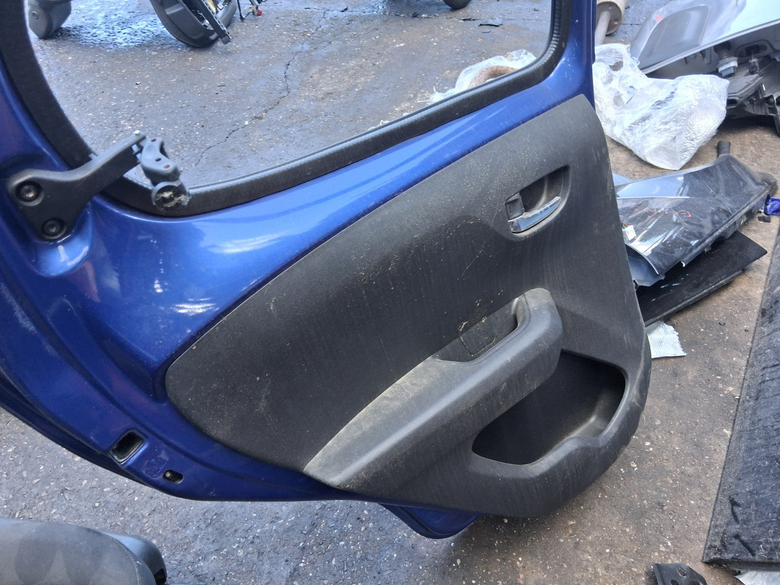 2019 PEUGEOT 108 5 DOOR NS PASSENGER SIDE REAR DOOR BLEU CAPRI BLUE ETB