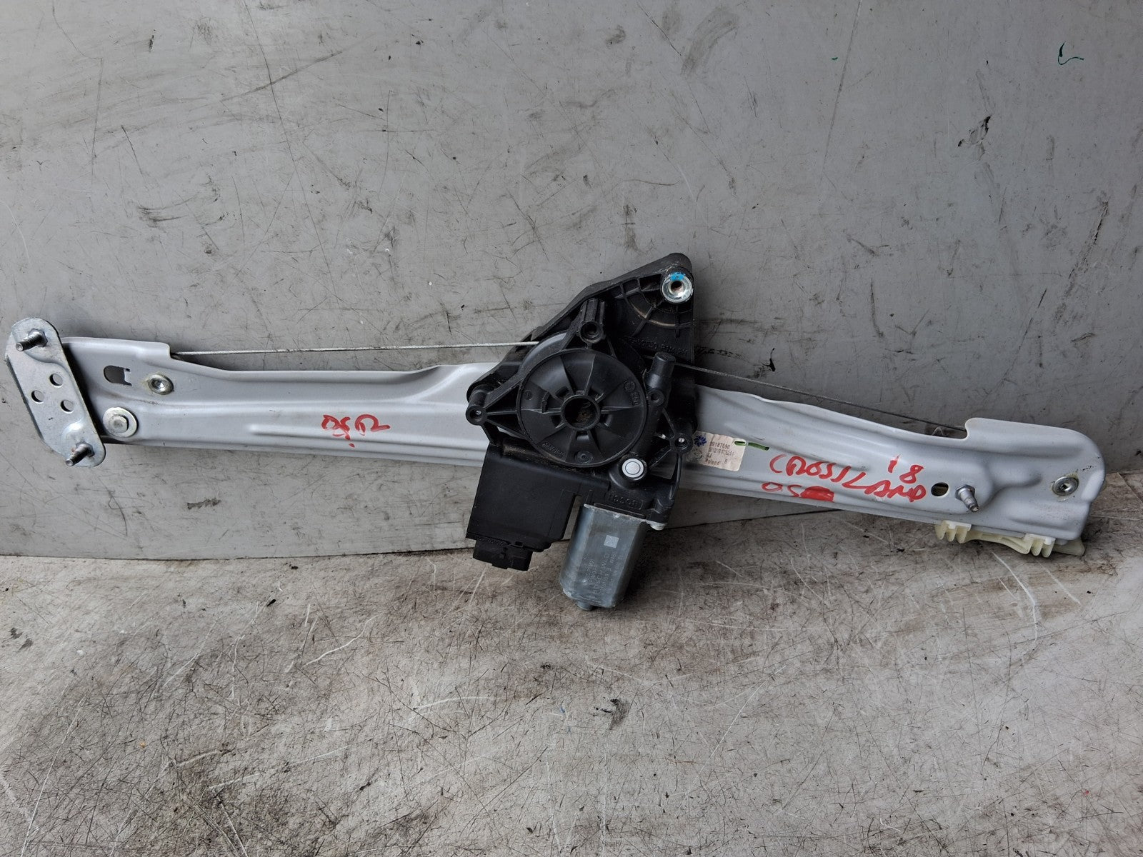 VAUXHALL CROSSLAND X 2018 OSR DRIVER SIDE REAR WINDOW MOTOR & REGULATOR 39187590
