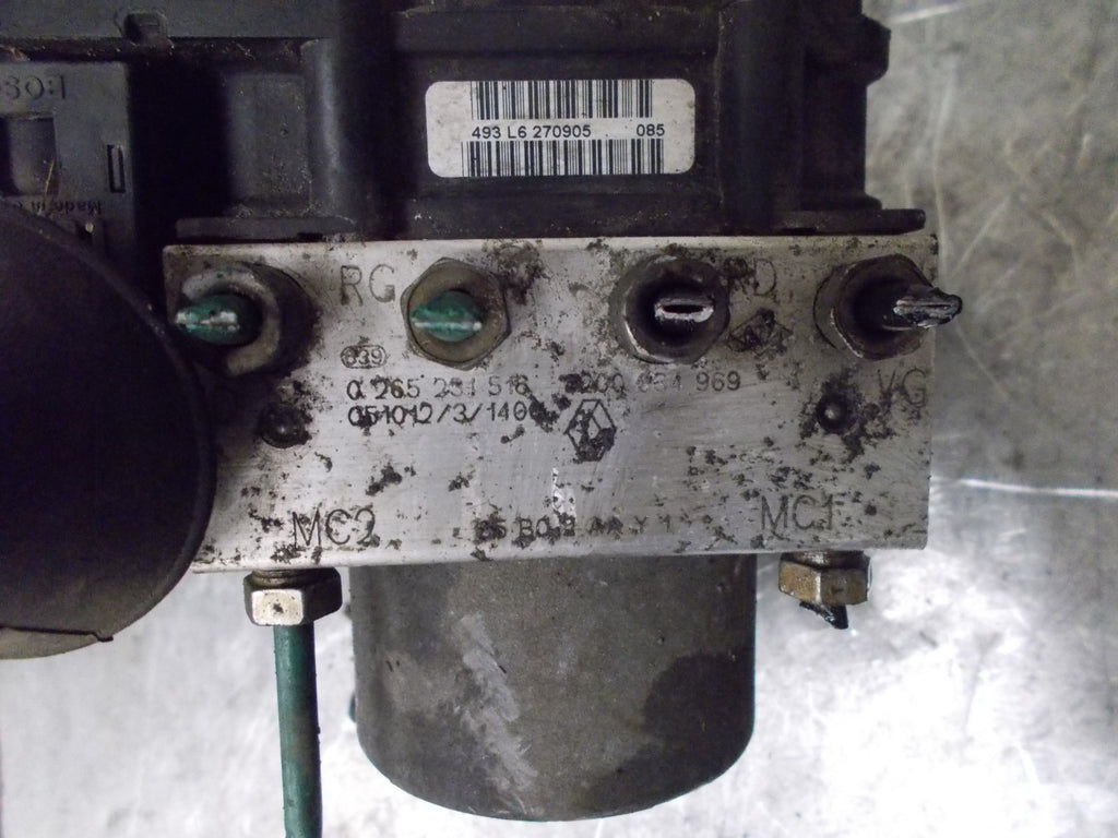 RENAULT CLIO MK3 2007 ABS PUMP & CONTROL MODULE 0265231516