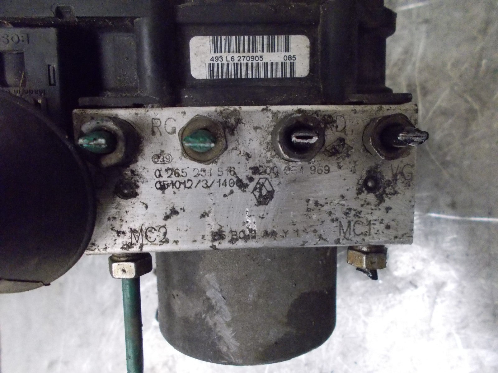 RENAULT CLIO MK3 2007 ABS PUMP & CONTROL MODULE 0265231516