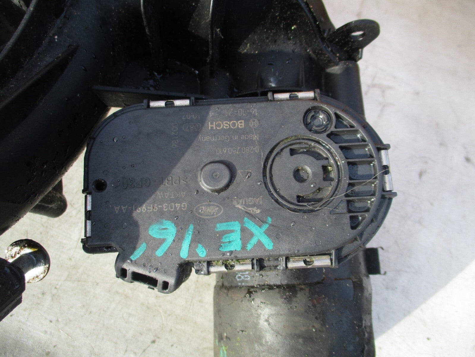 2017 JAGUAR XE X760 2.0 DIESEL THROTTLE BODY & INLET MANIFOLD G4D39F991AA