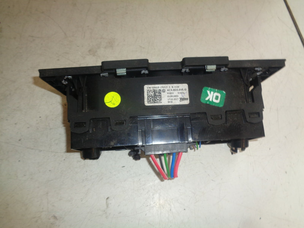 VW VOLKSWAGEN POLO 2017 6R HEATER AC CLIMATE CONTROL SWITCH BUTTON 6C0820045G