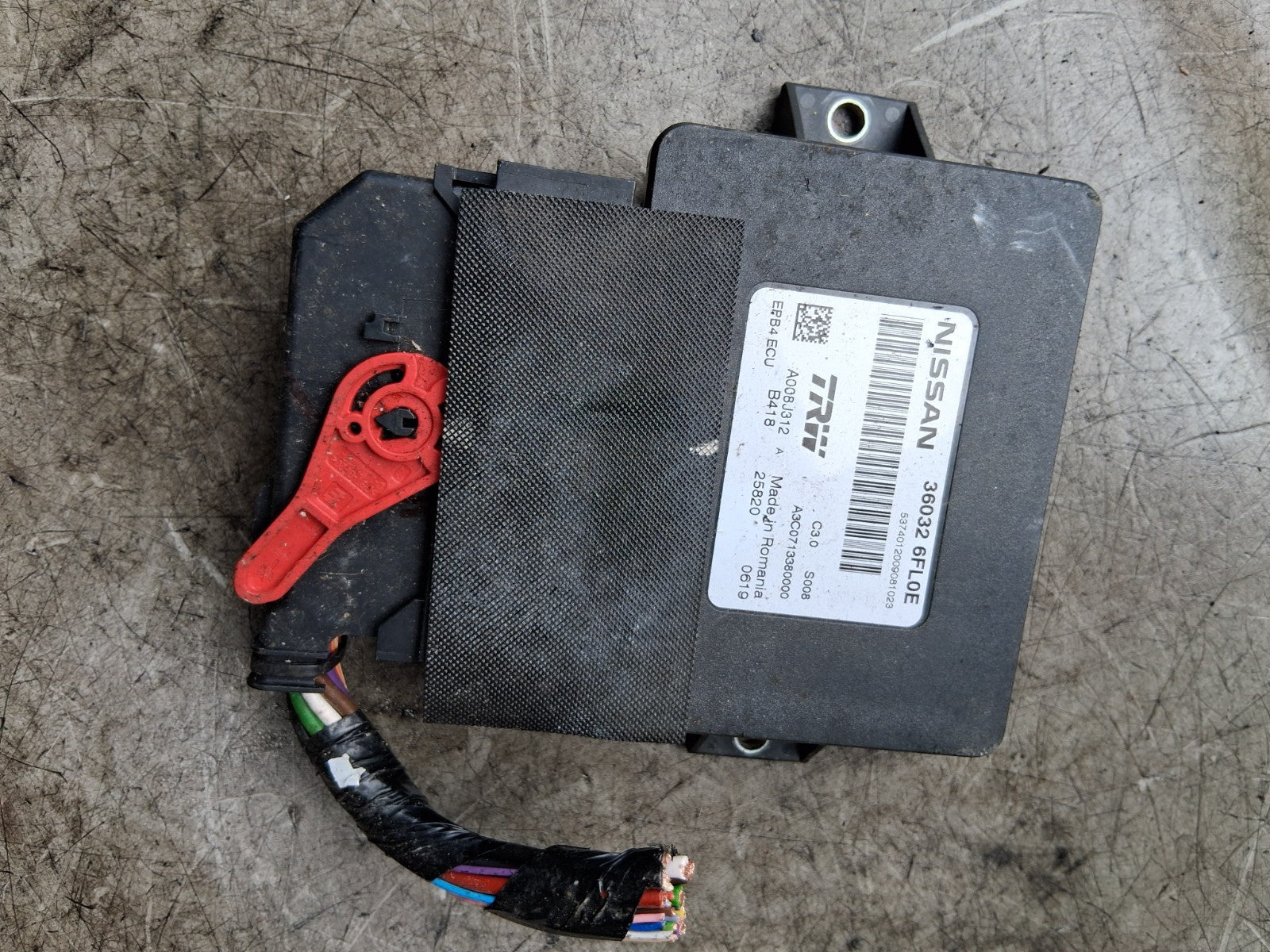 2020 NISSAN QASHQAI J11 MK2 PARKING BRAKE HANDBRAKE CONTROL MODULE ECU 360326FL0