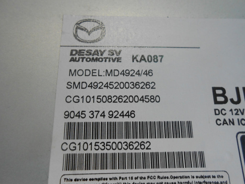 MAZDA 3 BM (MK3) 2013 - 2016 SAT NAV CD UNIT MODULE NO DISC BJE8 669G0 C