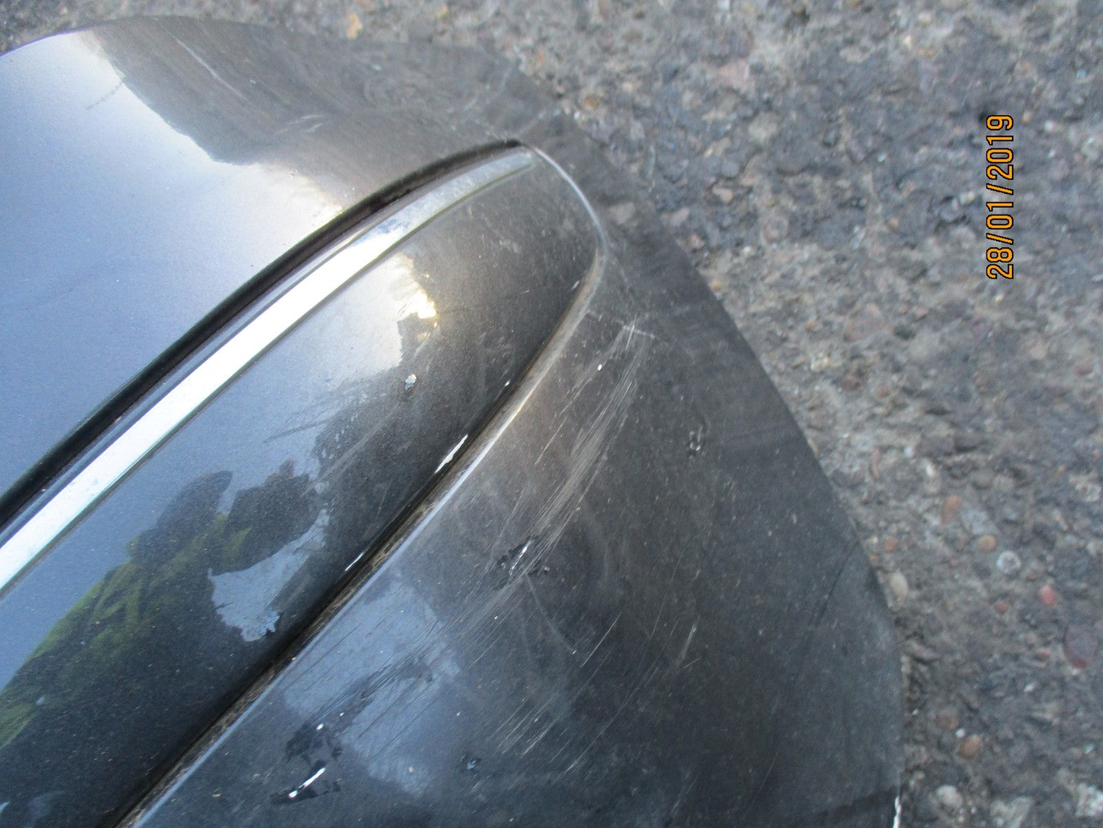 MERCEDES A CLASS W168 FACELIFT REAR BUMPER COMPLETE DARK GREY