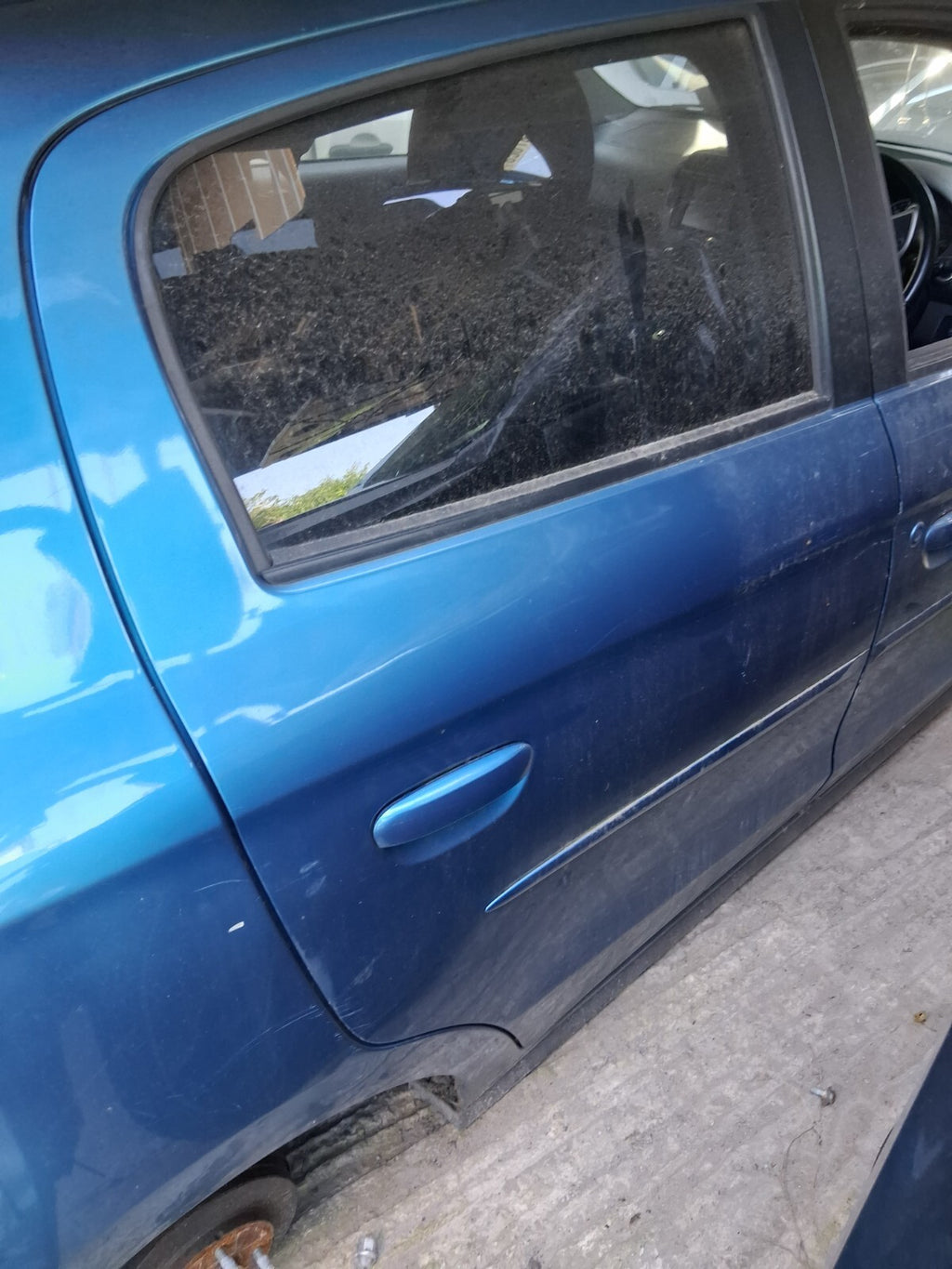 2016 MITSUBISHI MIRAGE MK6 PRE FACELIFT OSR DRIVER SIDE BARE DOOR REMIS BLUE T36